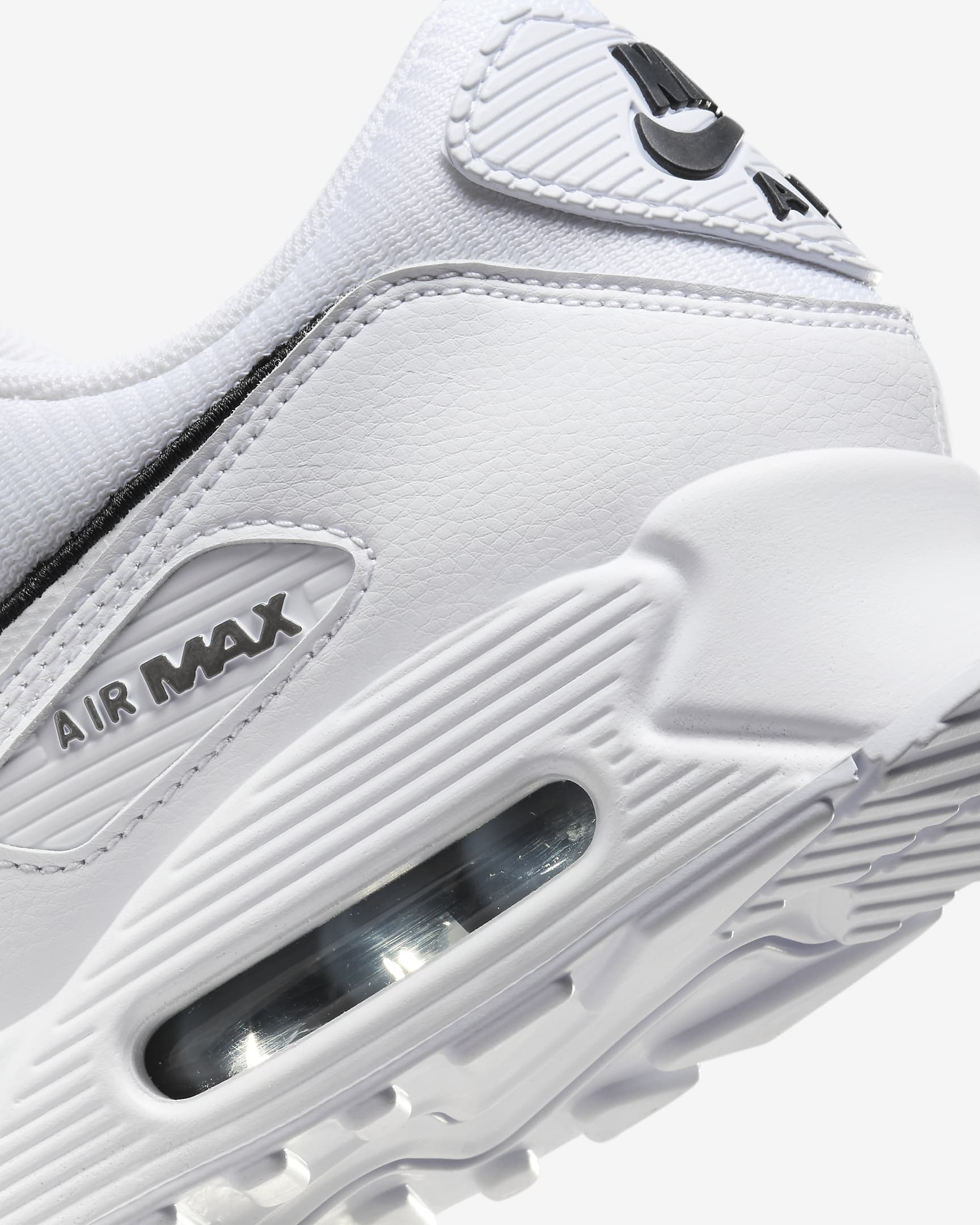 Nike Air Max 90 男鞋 - 白色/黑色