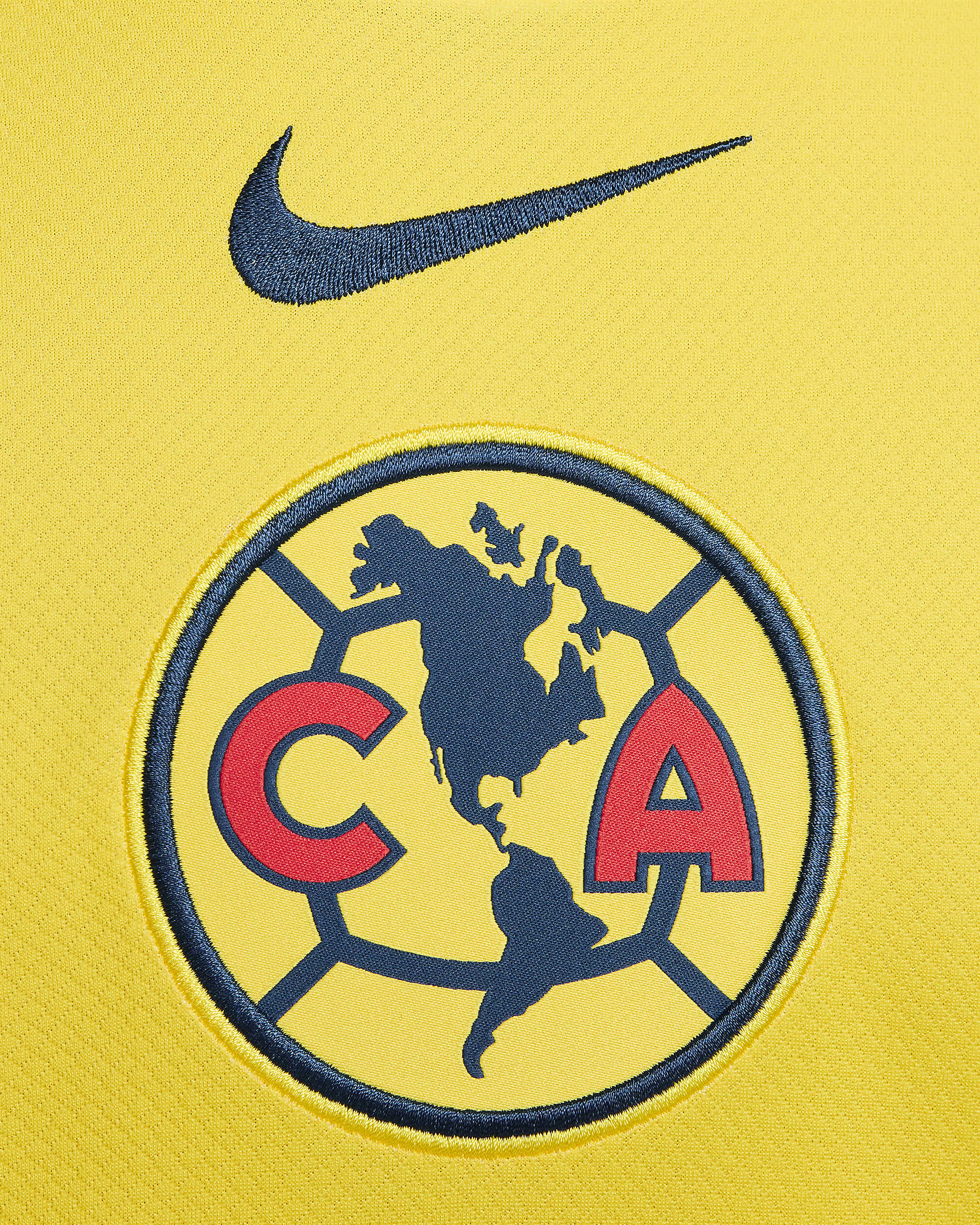 Jersey de fútbol Nike Dri-FIT Replica del Club América local 2024/25 Stadium para hombre - Amarillo tour/Azul valeriana