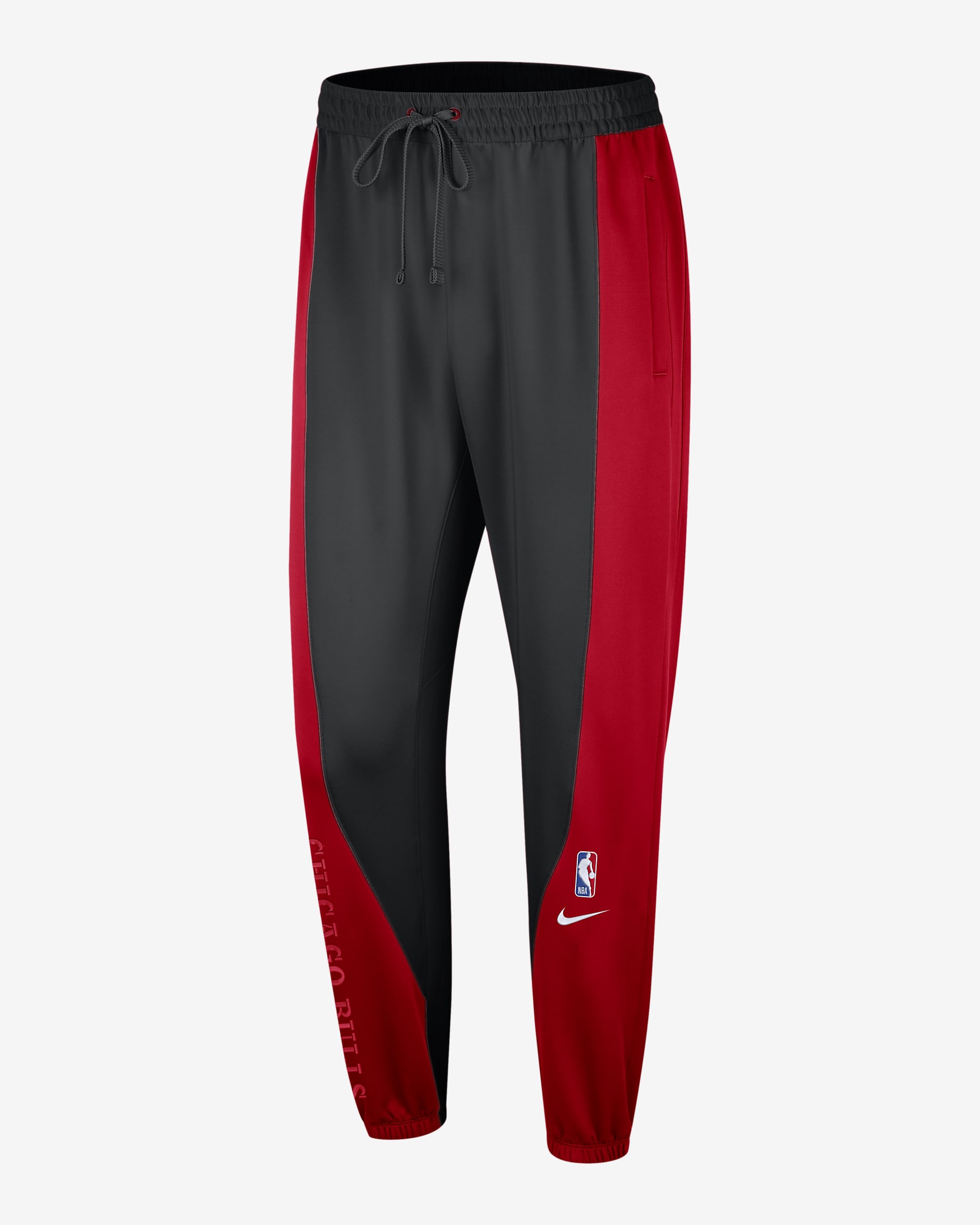 Chicago Bulls Showtime Men's Nike Dri-FIT NBA Trousers - University Red/Black