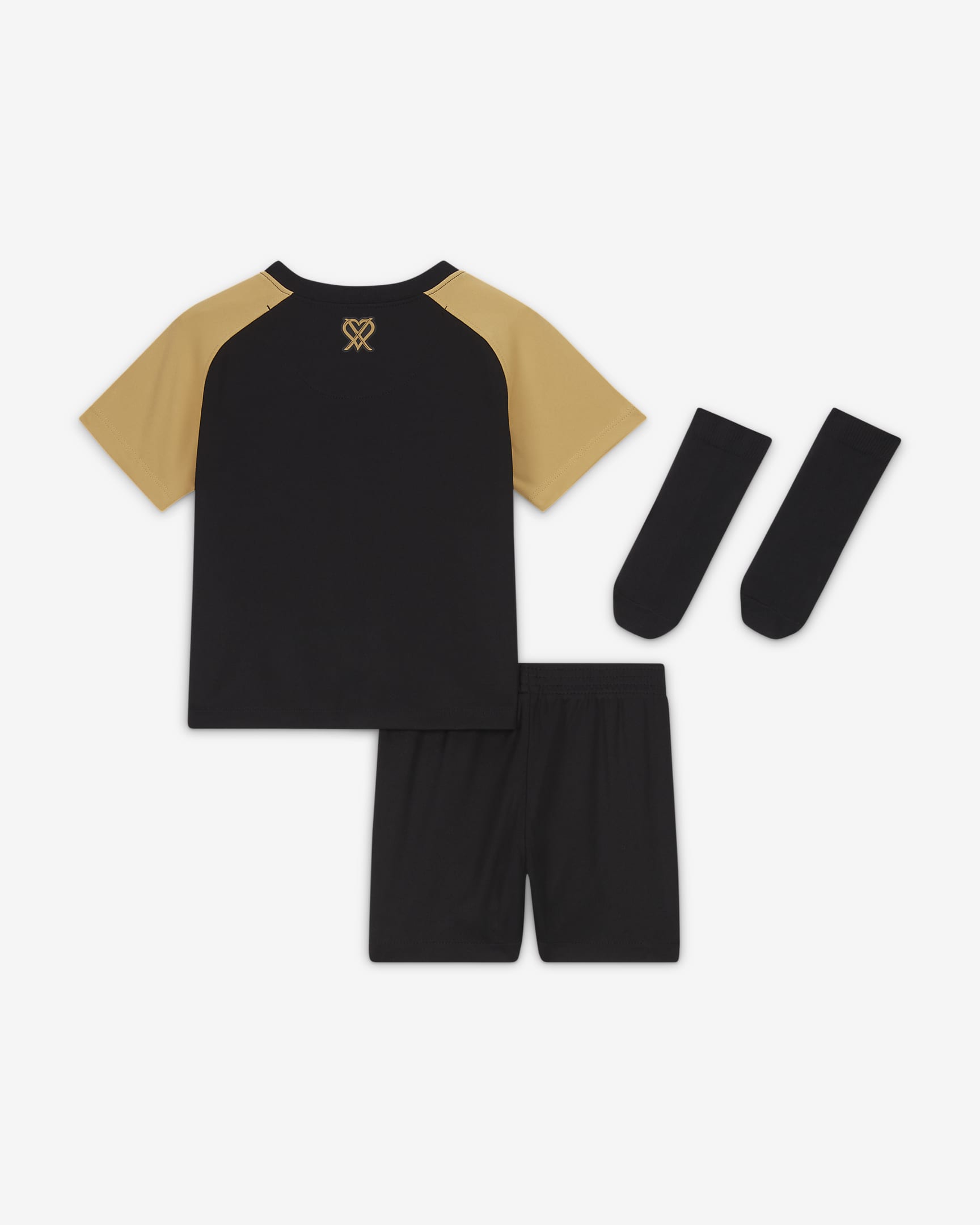 Sporting CP x CR7 2023/24 Stadium Baby/Toddler Football Kit - Black/Jersey Gold/Jersey Gold