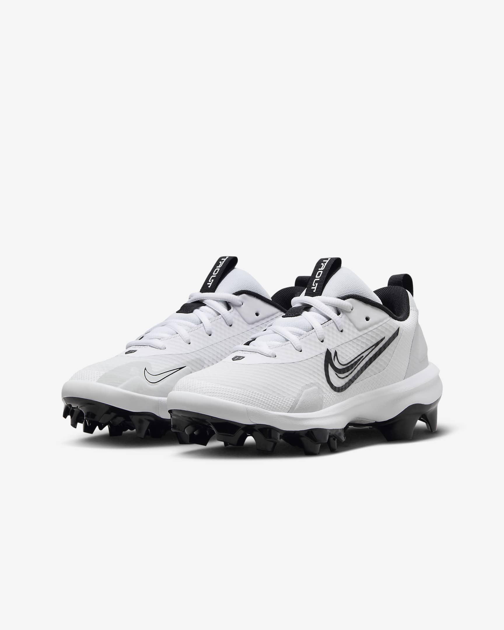 Nike Force Trout 9 Pro MCS Big Kids' Baseball Cleats - White/Pure Platinum/Black