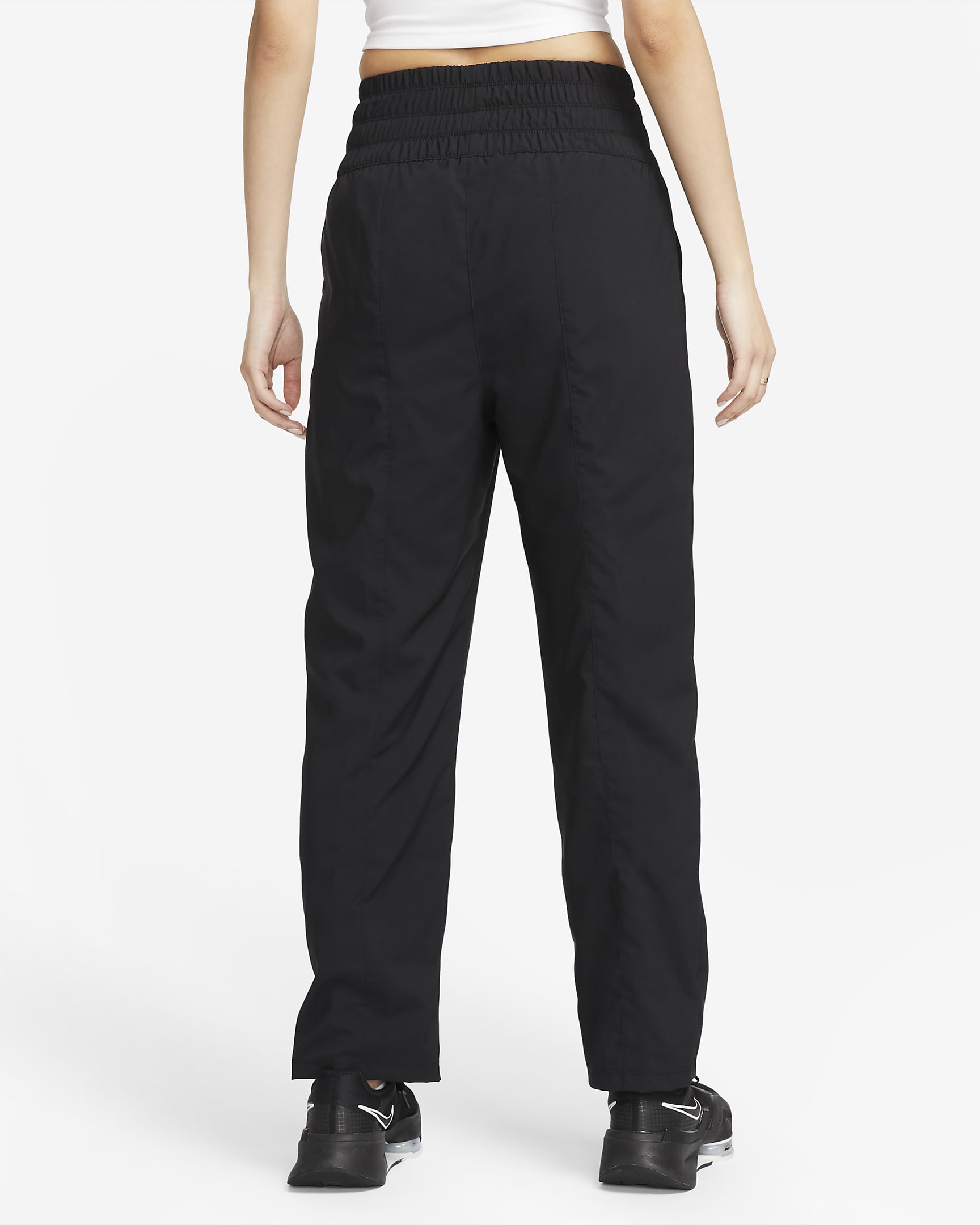 Nike Dri-FIT One Women's Ultra High-Waisted Trousers - Black/White