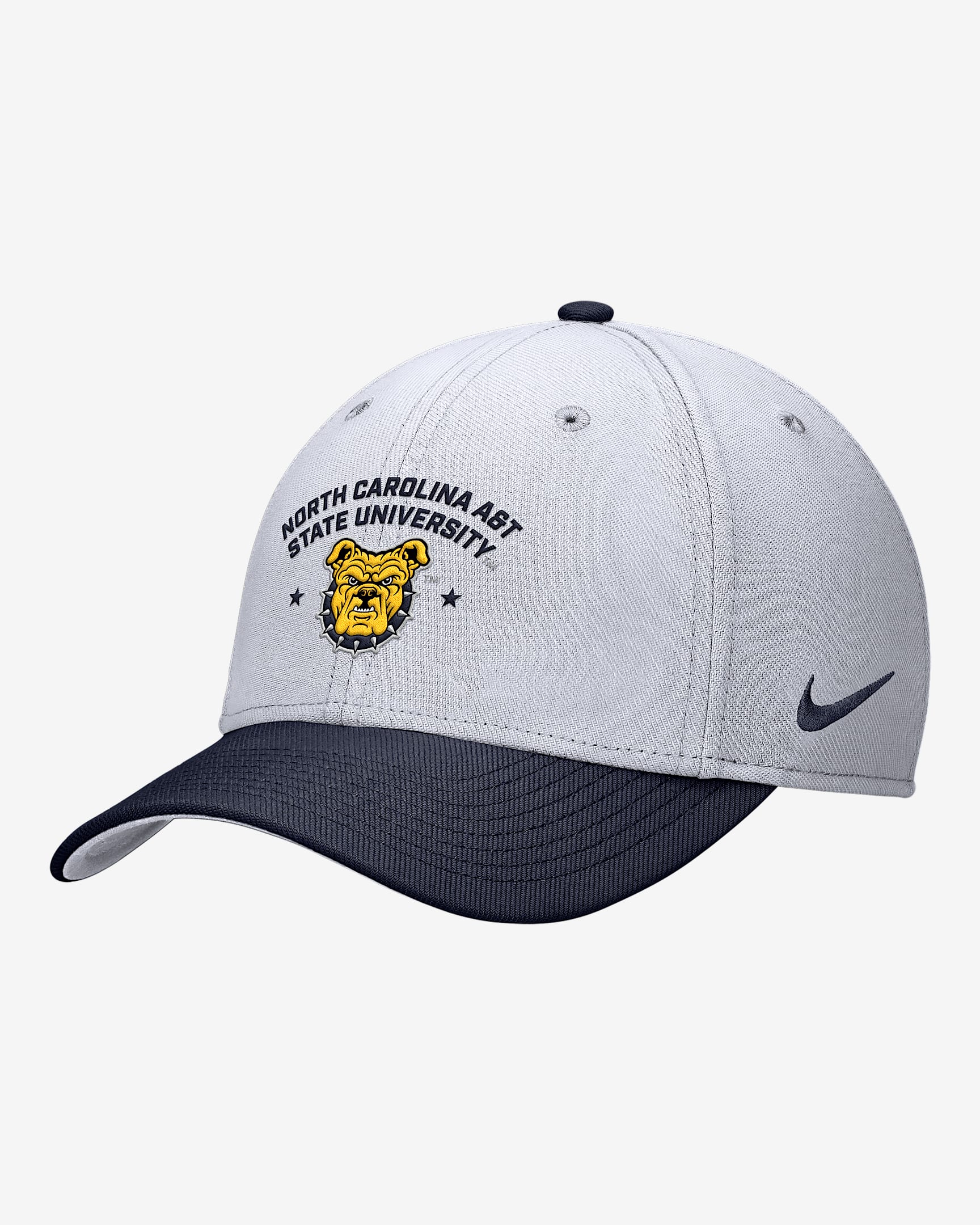 Nike Rise College (North Carolina A&T University) Dri-FIT SwooshFlex Cap - White