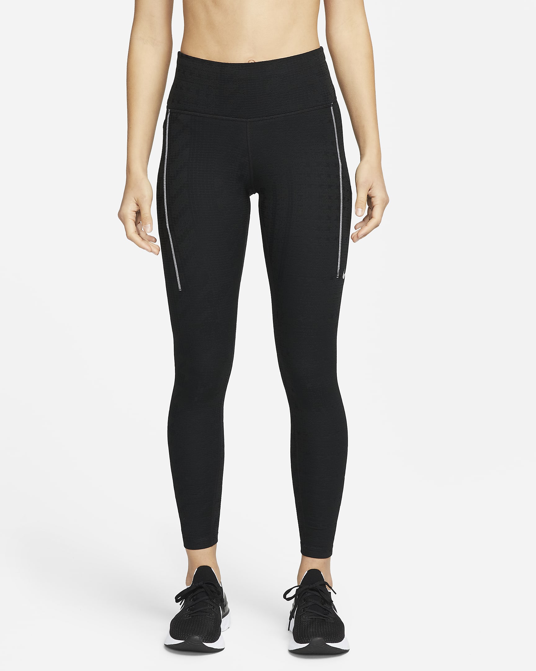 Dámské běžecké legíny Nike Dri-FIT ADV Epic Luxe s kapsami - Černá/Černá