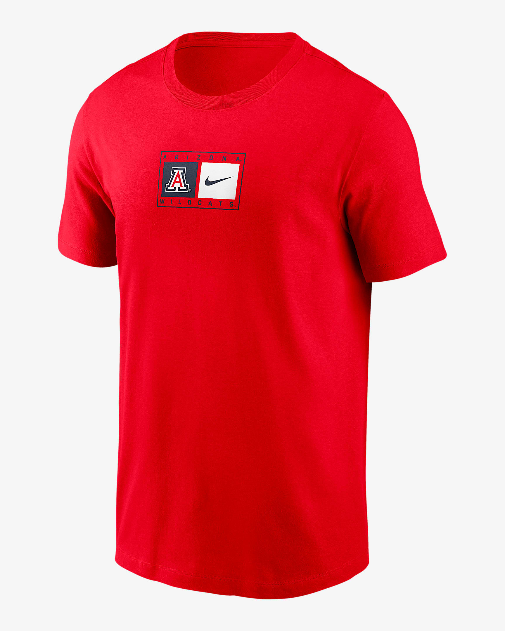 Arizona Campus Logo Swoosh Men's Nike College T-Shirt - Red