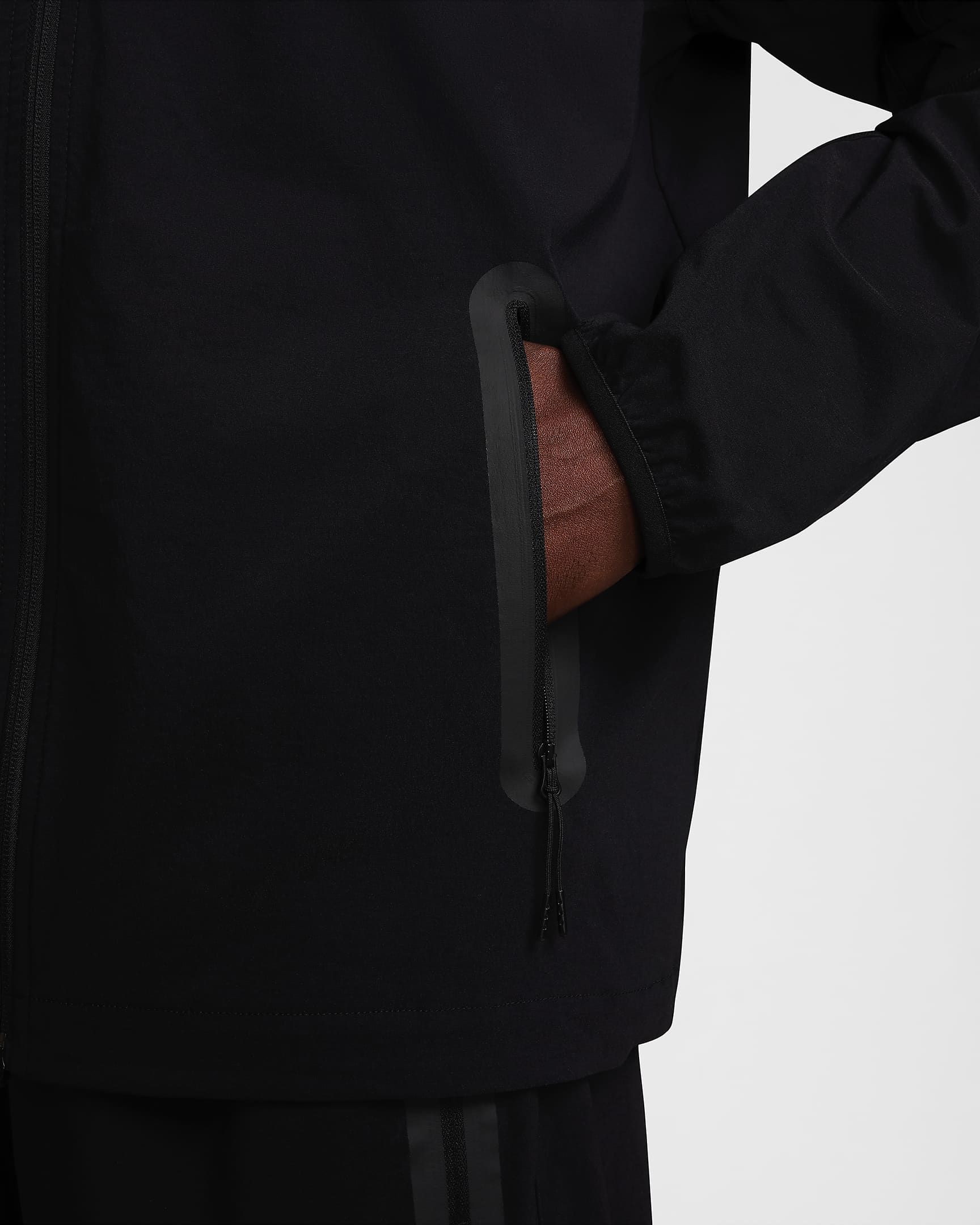 Nike Tech Chaqueta de tejido Woven - Hombre - Negro/Negro/Negro