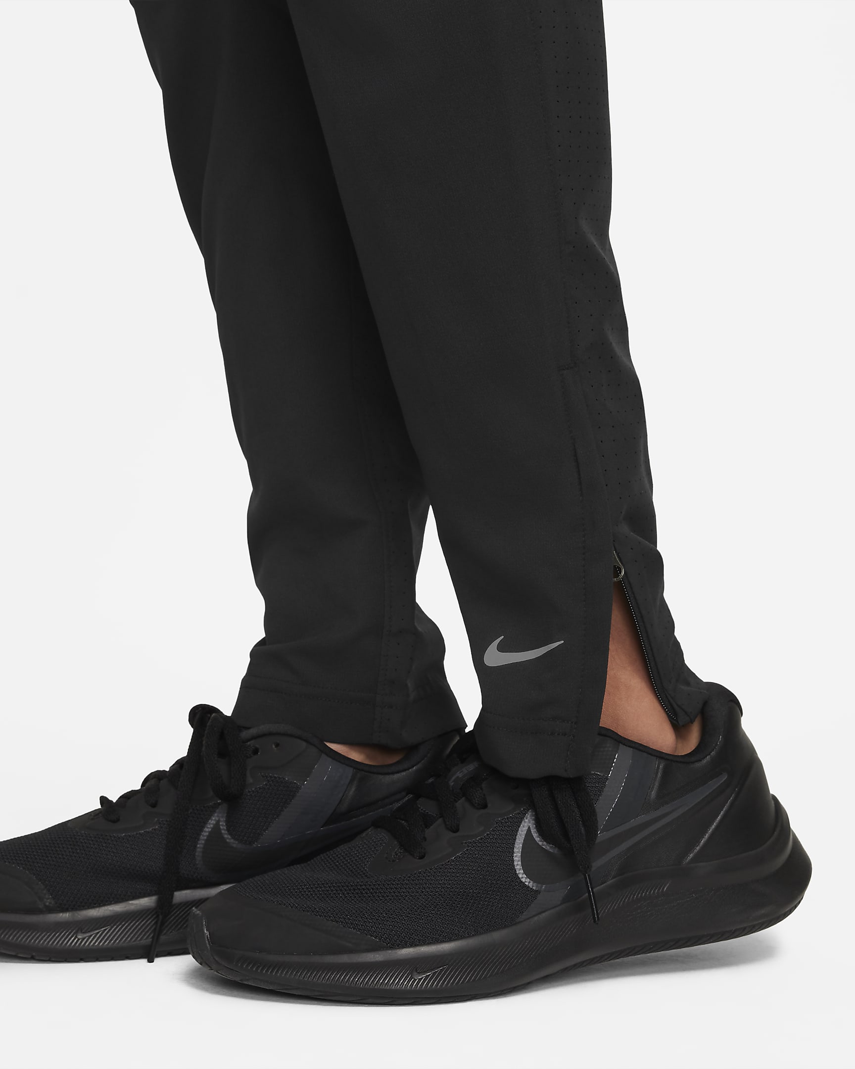 Nike Multi Tech EasyOn Big Kids' (Boys') Dri-FIT Training Pants - Black/Black