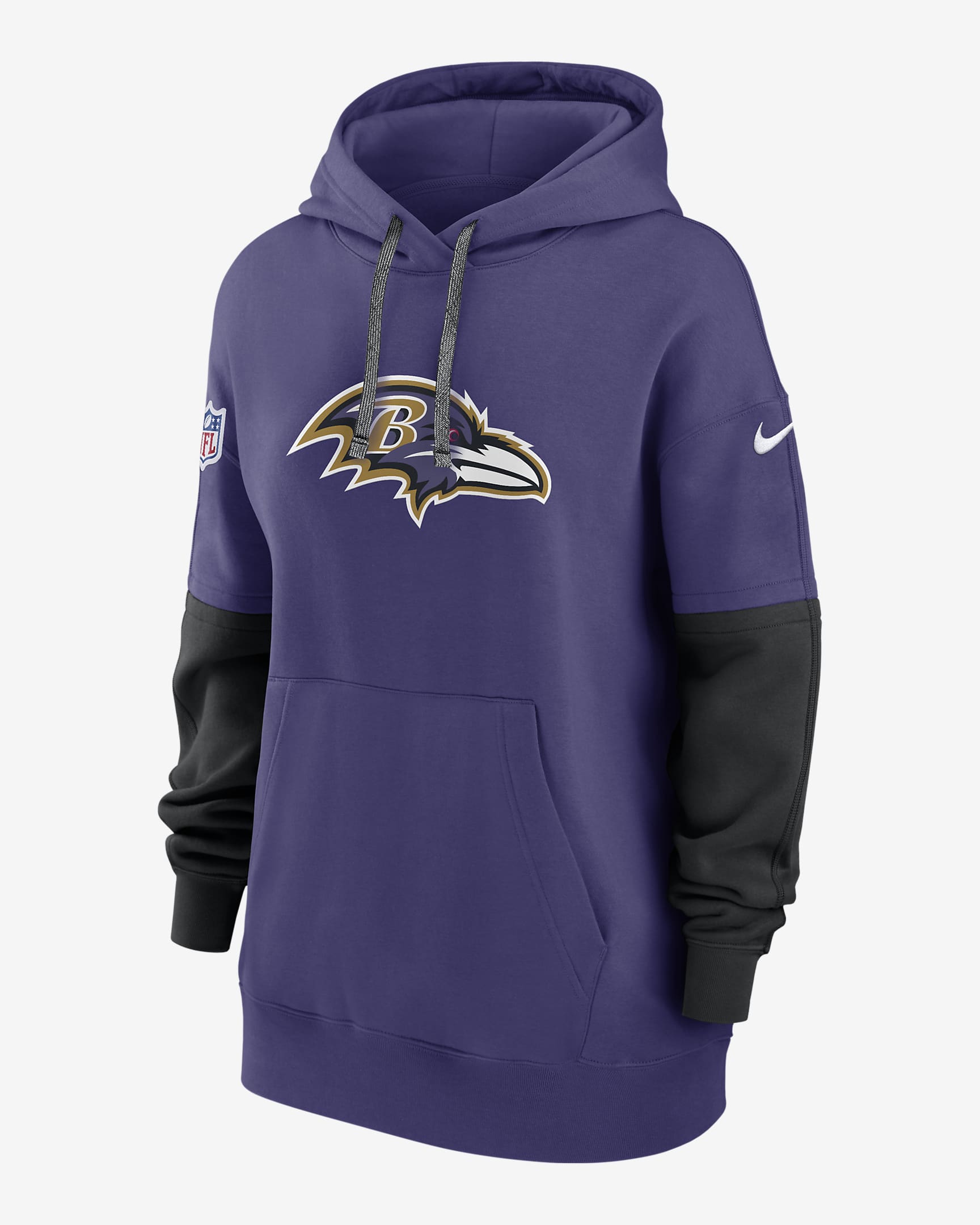 Baltimore Ravens Sideline Essential Women's Nike NFL Pullover Hoodie - Purple