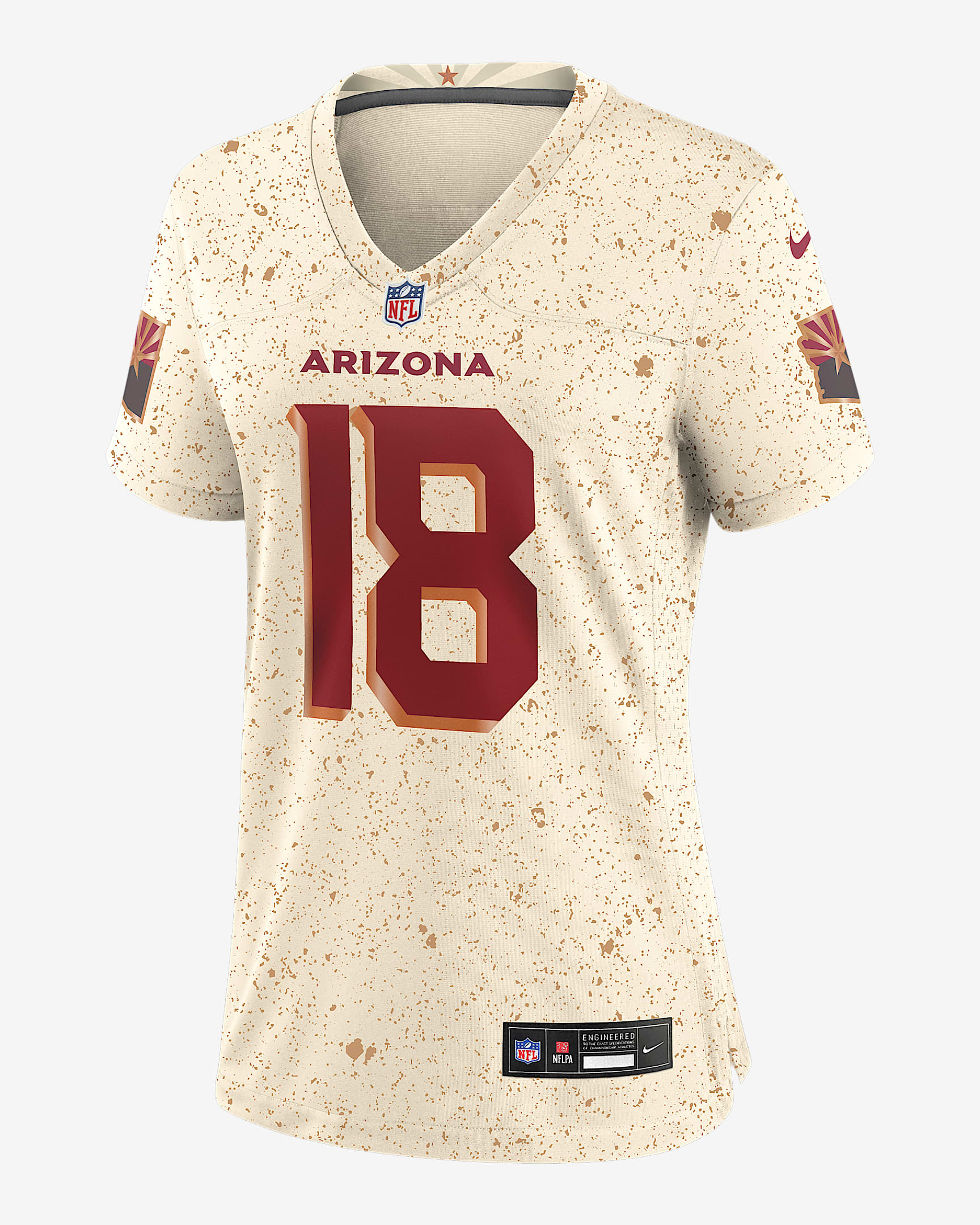 Marvin Harrison Jr. Arizona Cardinals Rivalries Collection Women’s Nike NFL Game Jersey - Natural