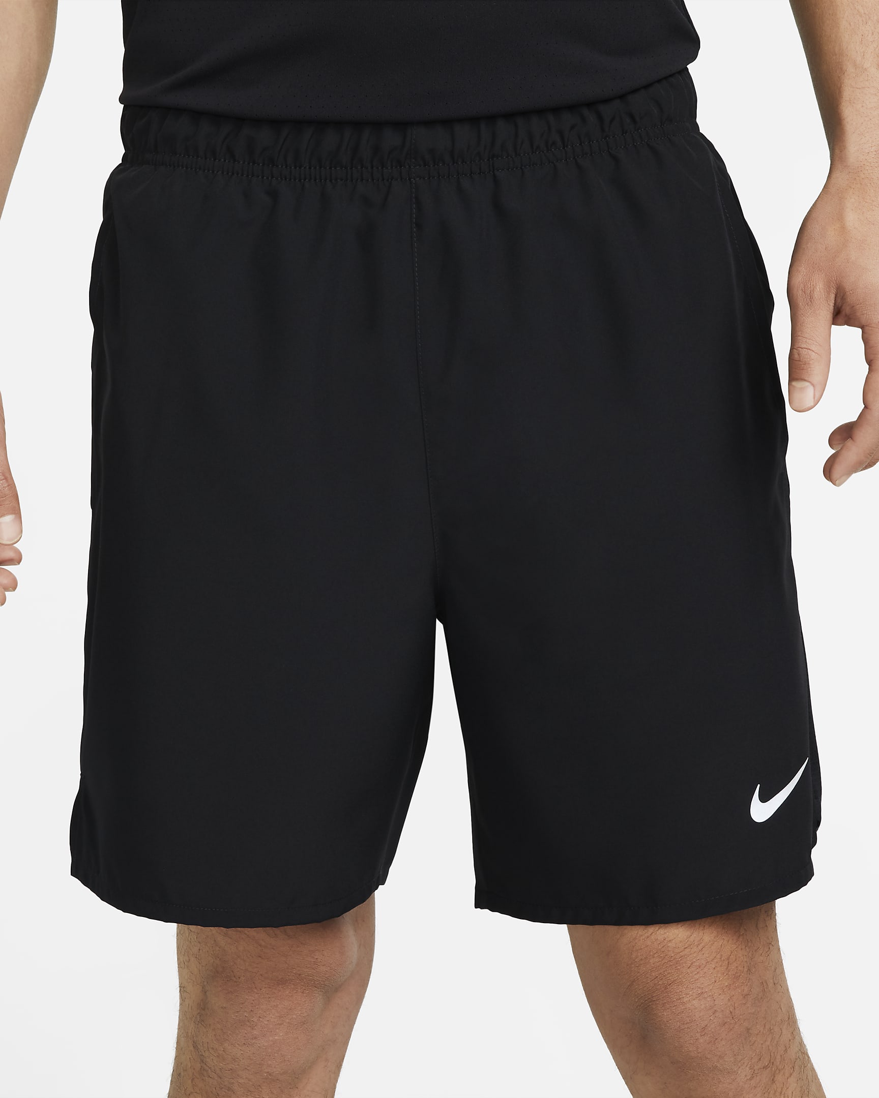 Nike Dri-FIT Challenger Men's 18cm (approx.) Brief-Lined Versatile Shorts - Black/Black/Black