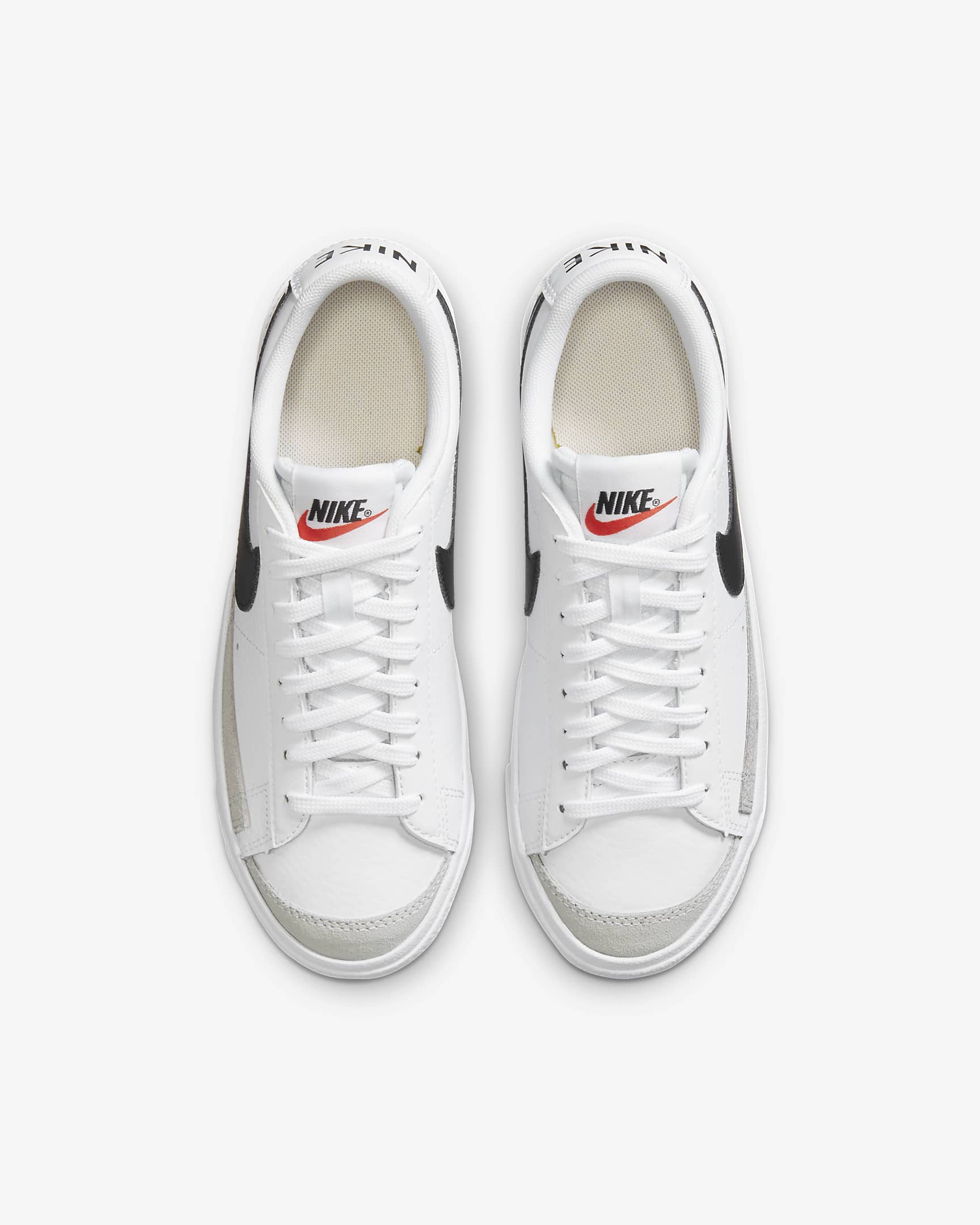 Tenis para niños grandes Nike Blazer Low '77 - Blanco/Naranja total/Negro