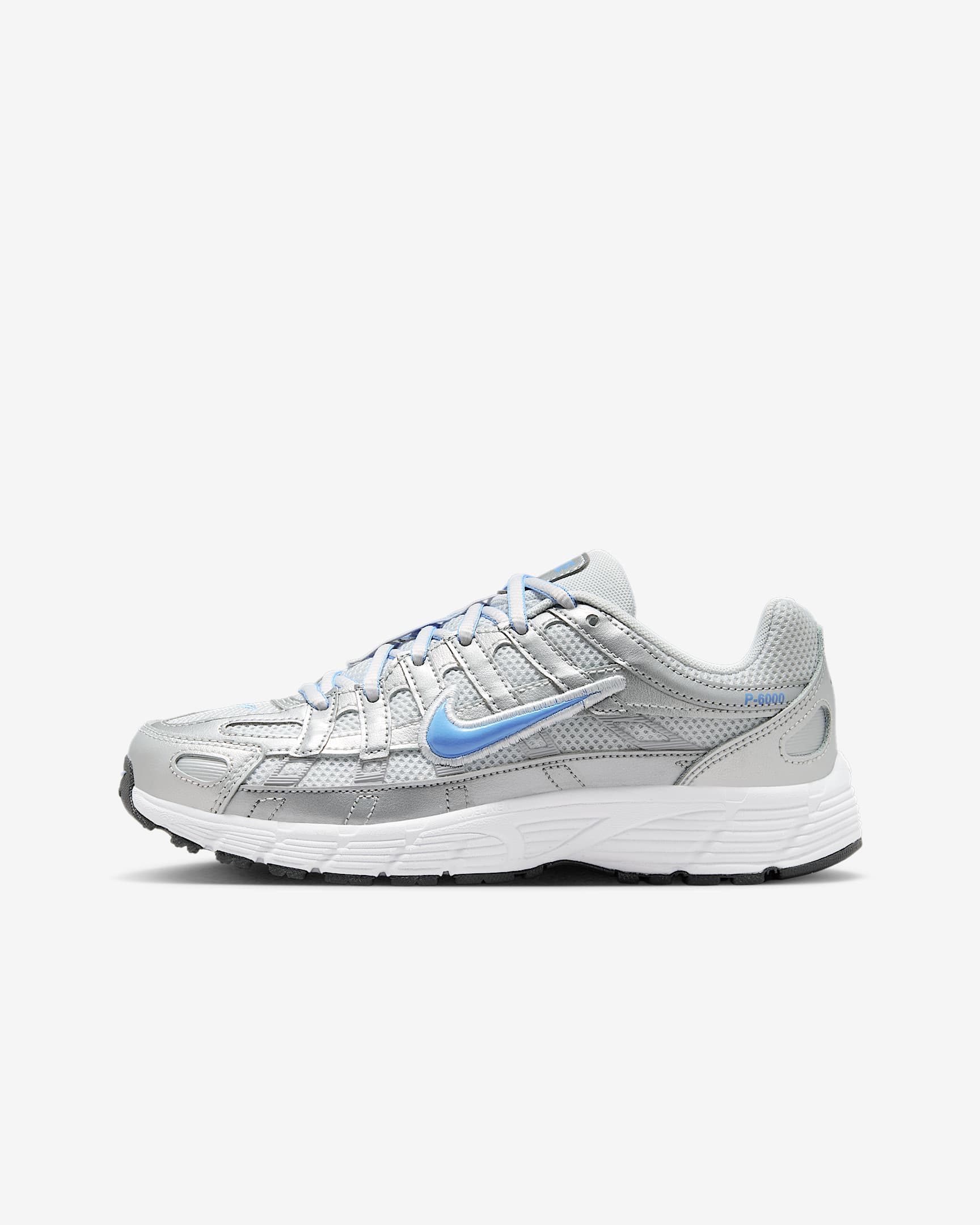 Nike P-6000 Sabatilles - Nen/a - Metallic Platinum/Pure Platinum/Platejat metal·litzat/University Blue