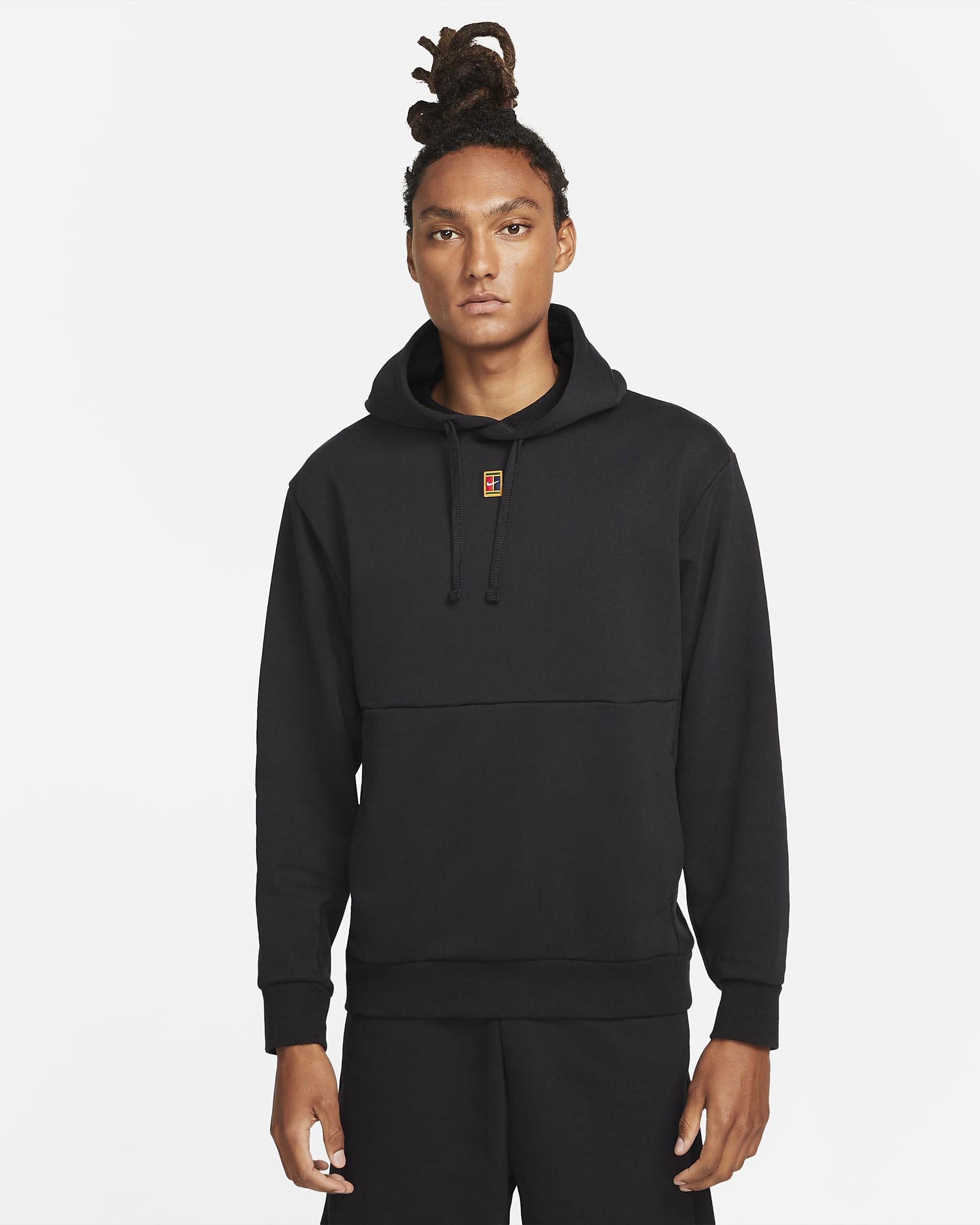 Sweat à capuche de tennis en tissu Fleece NikeCourt pour Homme - Noir