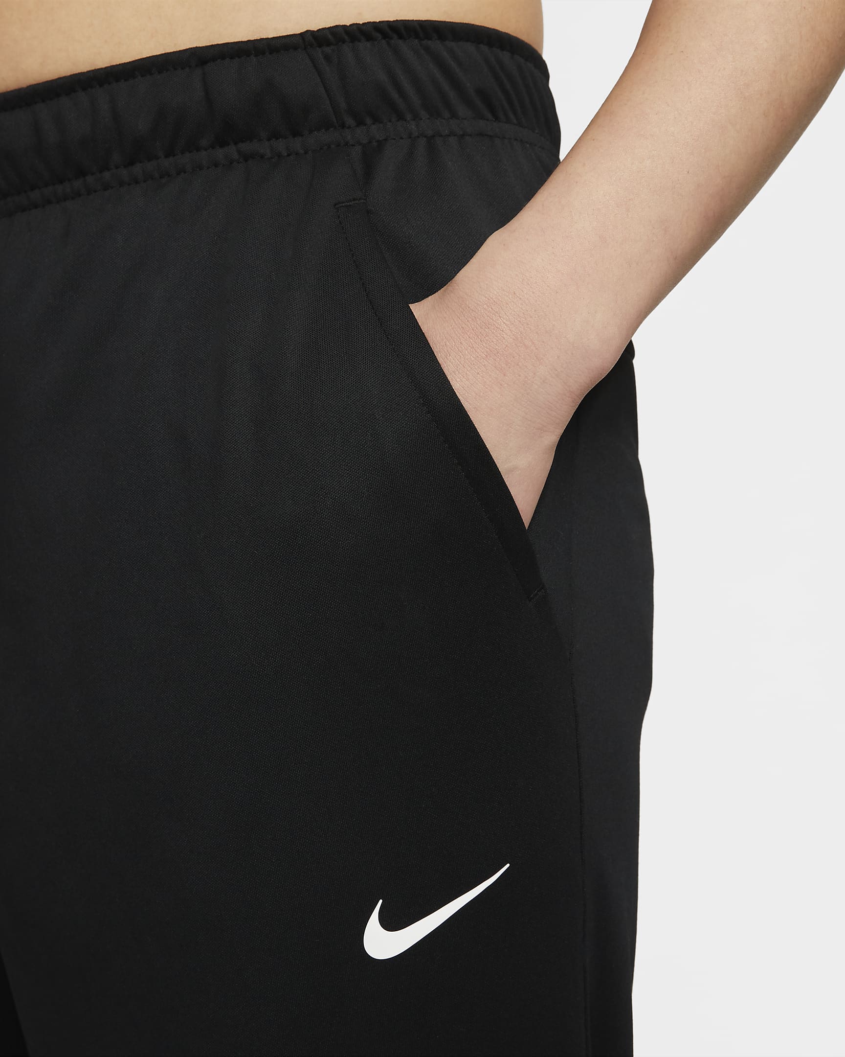 Nike Totality Men's Dri-FIT Open Hem Versatile Pants - Black/White