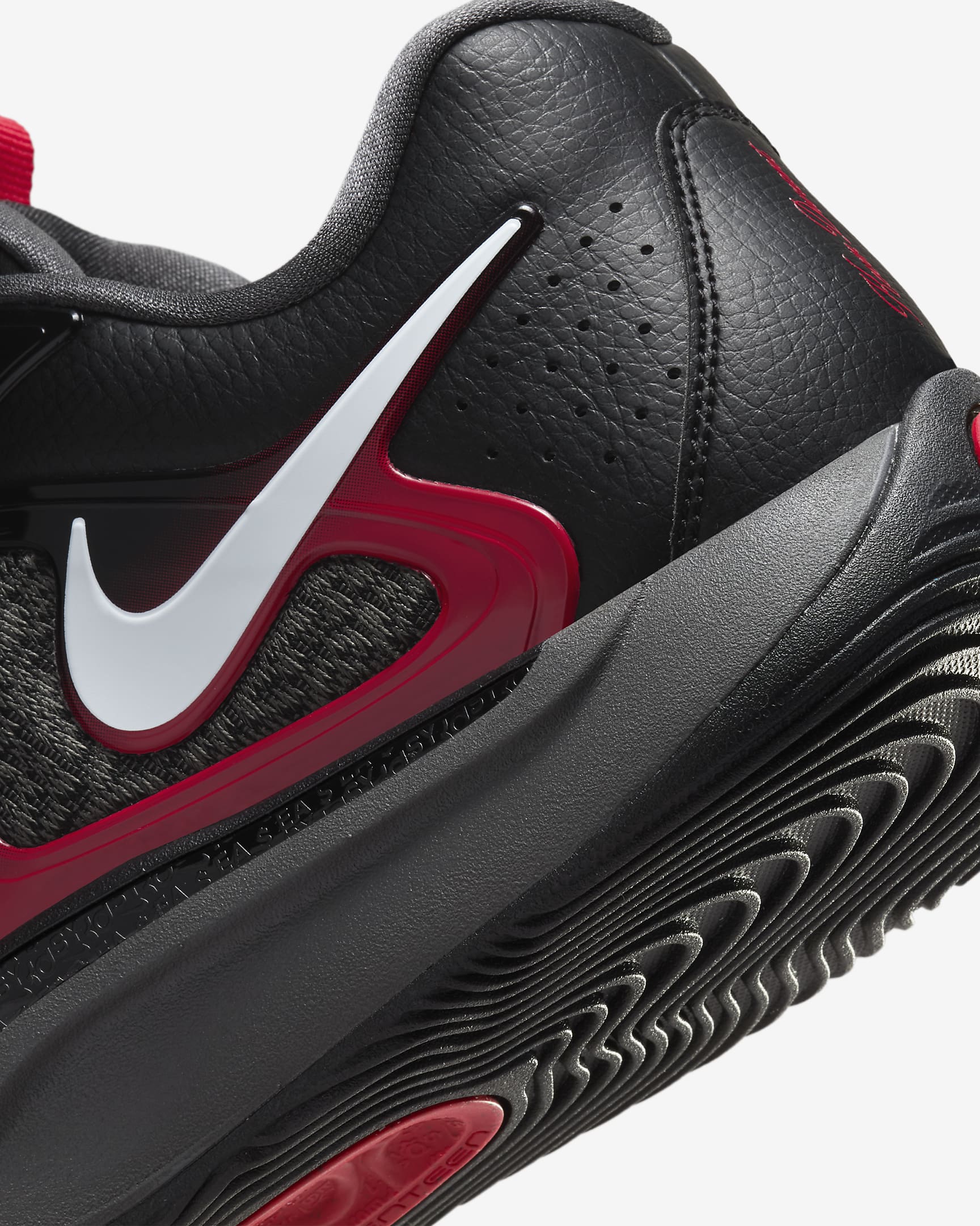 KD17 Basketball Shoes - Black/Iron Grey/University Red/White