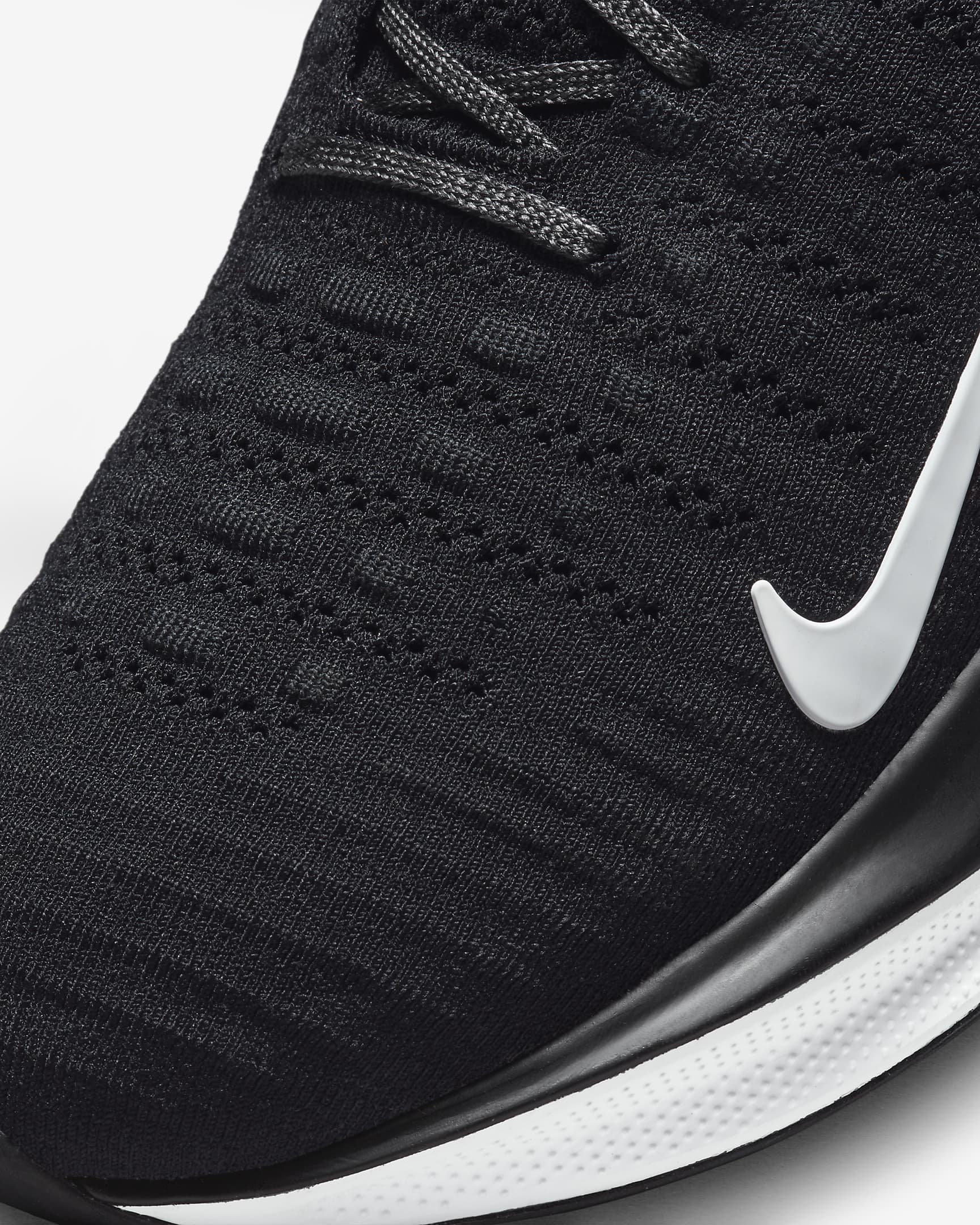 Nike InfinityRN 4 Men's Road Running Shoes - Black/Dark Grey/White