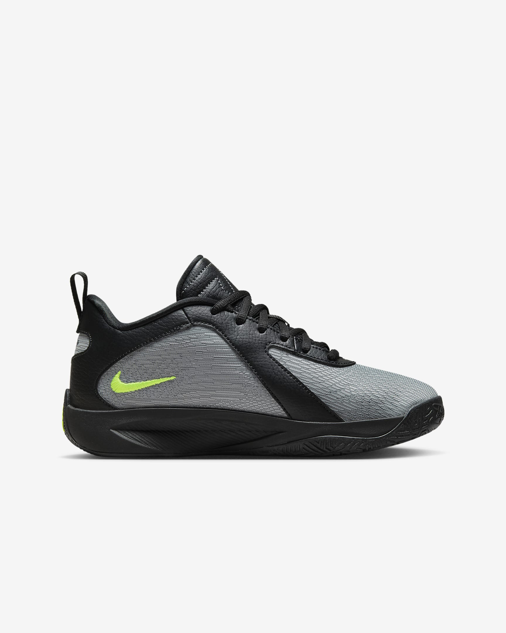 Tenis de básquetbol para niños grandes Giannis Freak 6 - Negro/Volt/Volt/Gris azulado