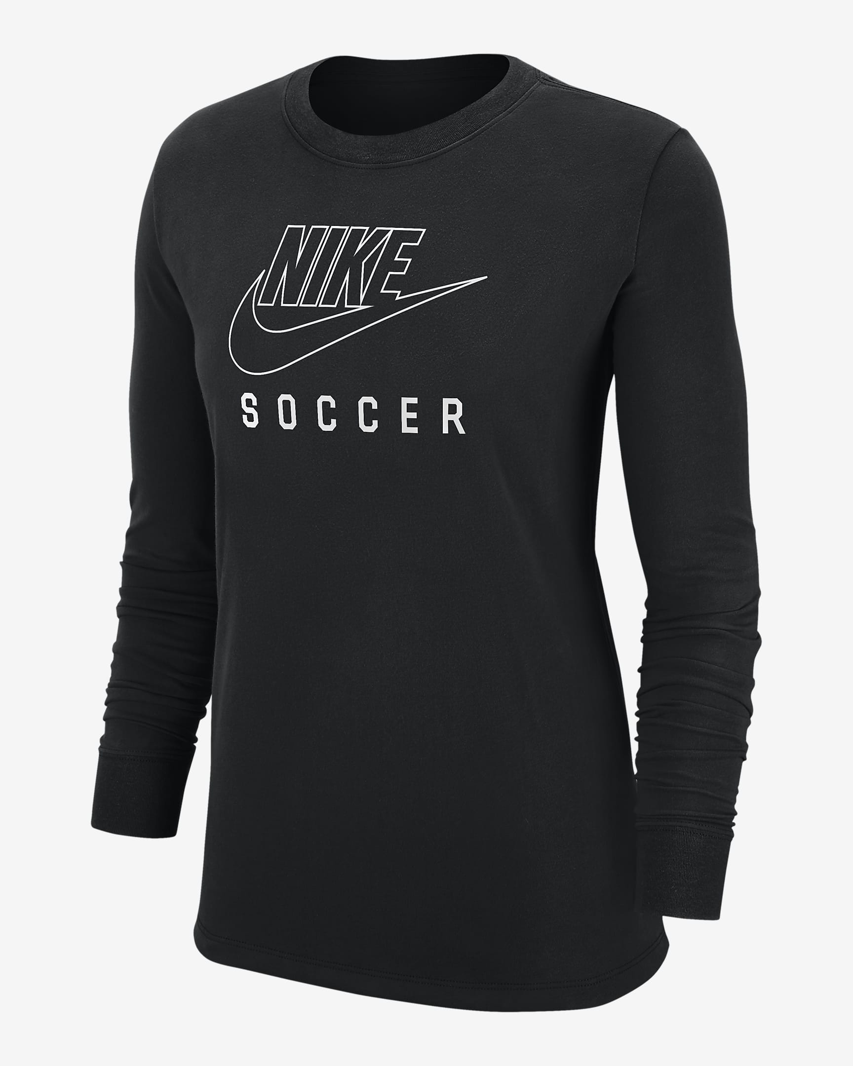 Nike Swoosh Women's Soccer Long-Sleeve T-Shirt - Black