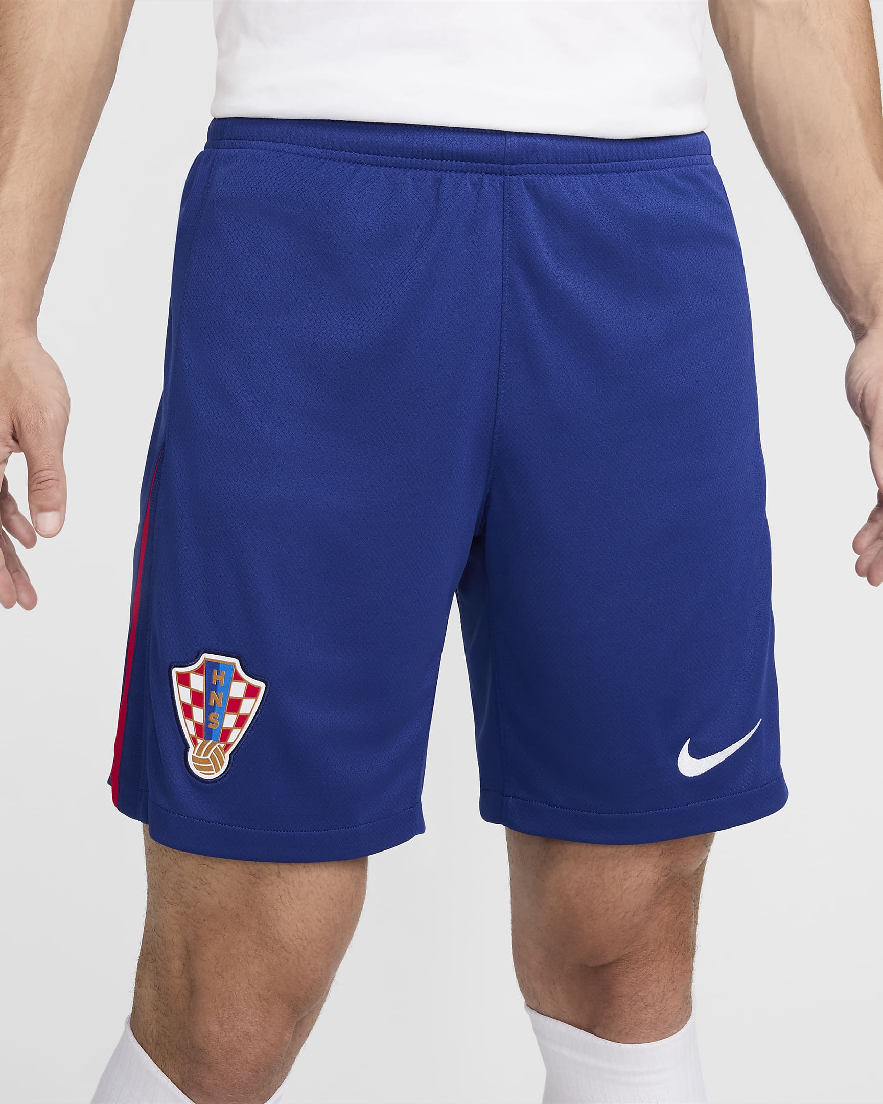 Croatia 2024/25 Stadium Home/Away Men's Nike Dri-FIT Football Replica Shorts - Deep Royal Blue/University Red/White