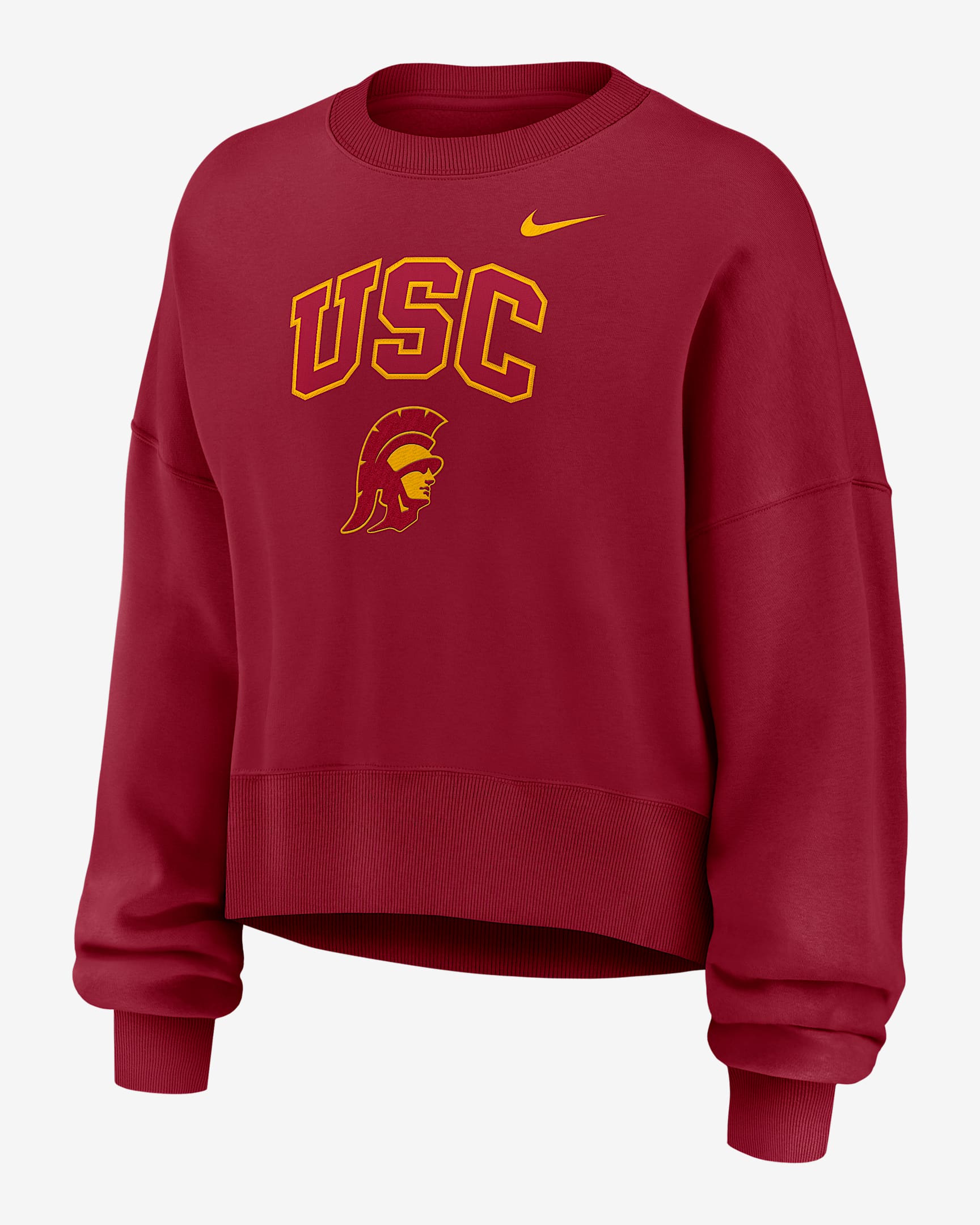 USC Phoenix Arch Women's Nike College Pullover Crew - Cardinal Red