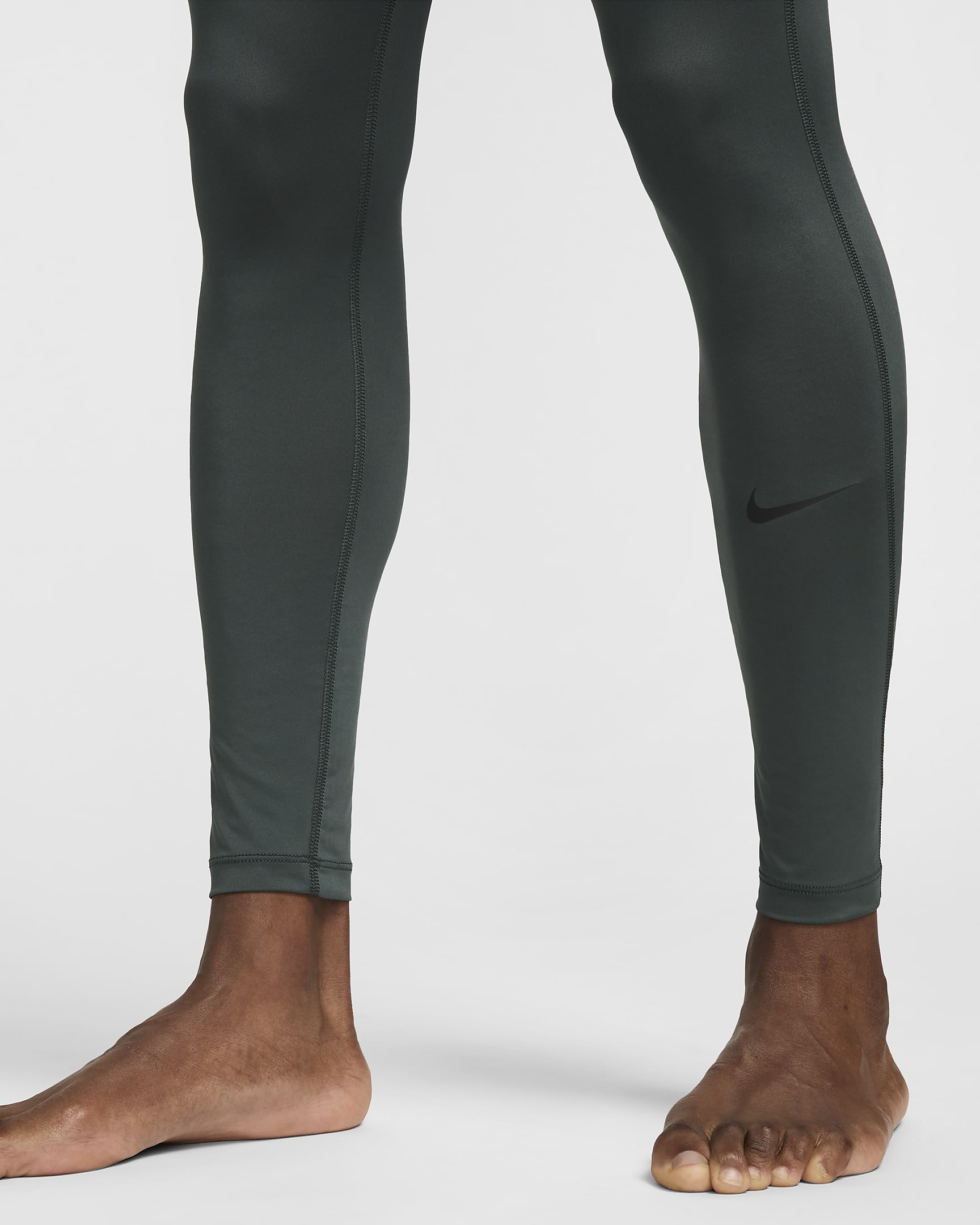 Nike Pro Men's Dri-FIT Fitness Tights - Vintage Green/Black