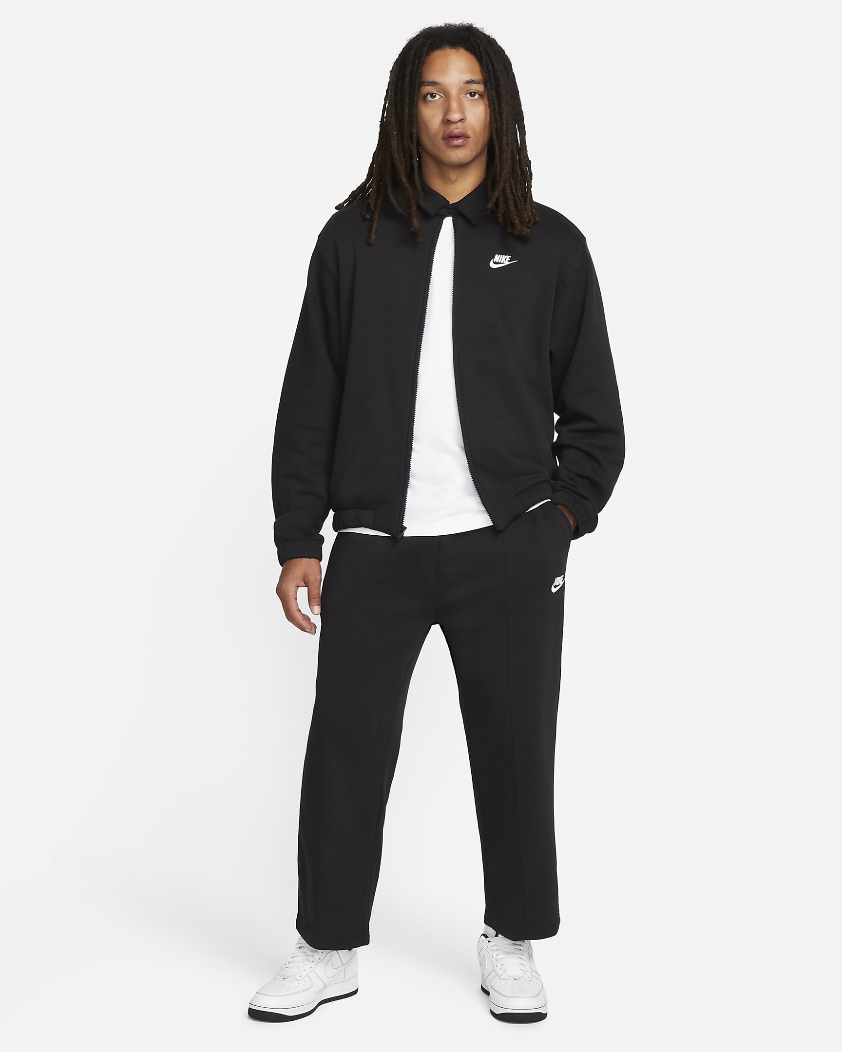 cropped nike fleece