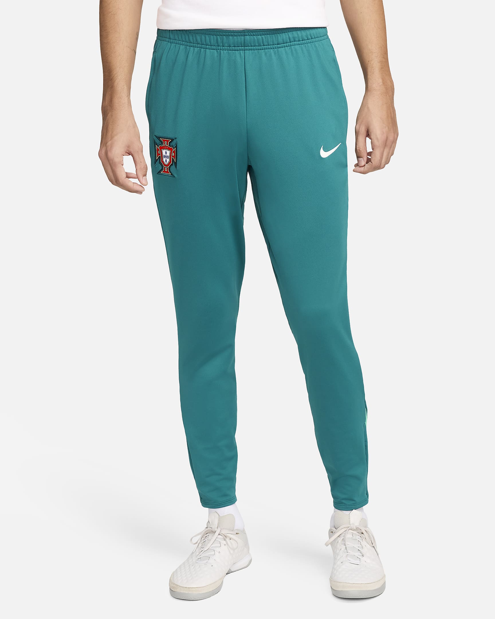 Portugal Strike Men's Nike Dri-FIT Football Knit Pants - Geode Teal/Kinetic Green/Sail