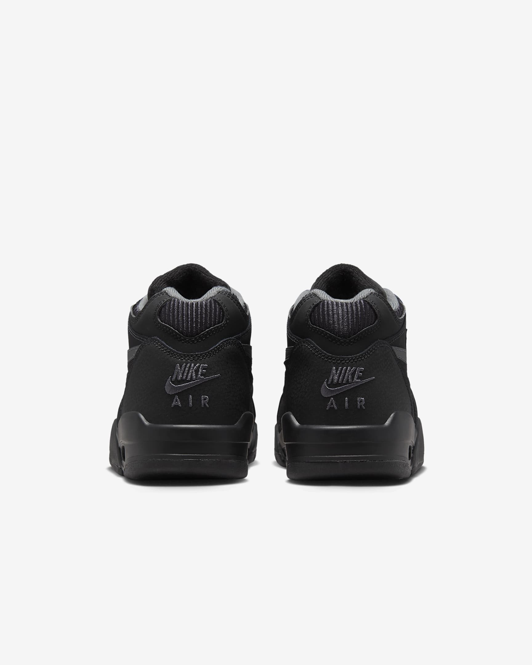 Nike Air Flight 89 Older Kids' Shoes - Black/White/Neutral Grey