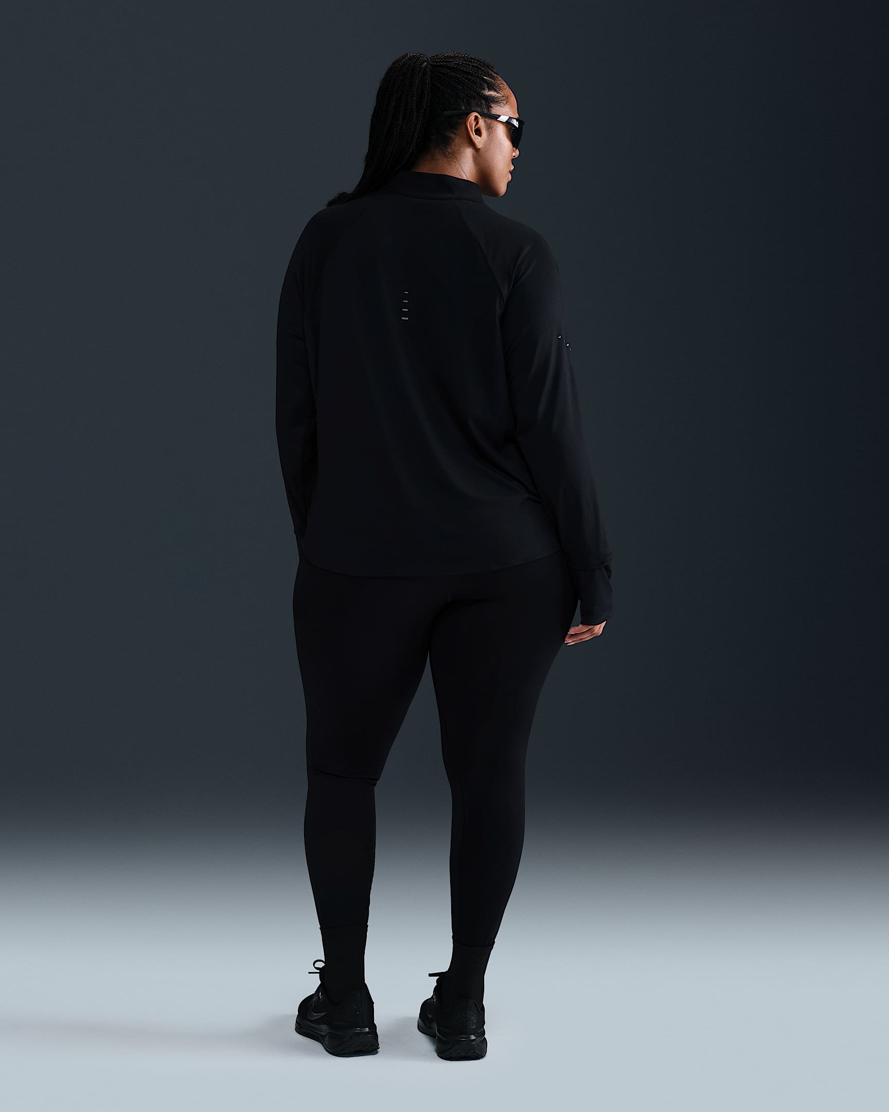 Nike Swift Women's Dri-FIT UV 1/4-Zip Running Top (Plus Size)