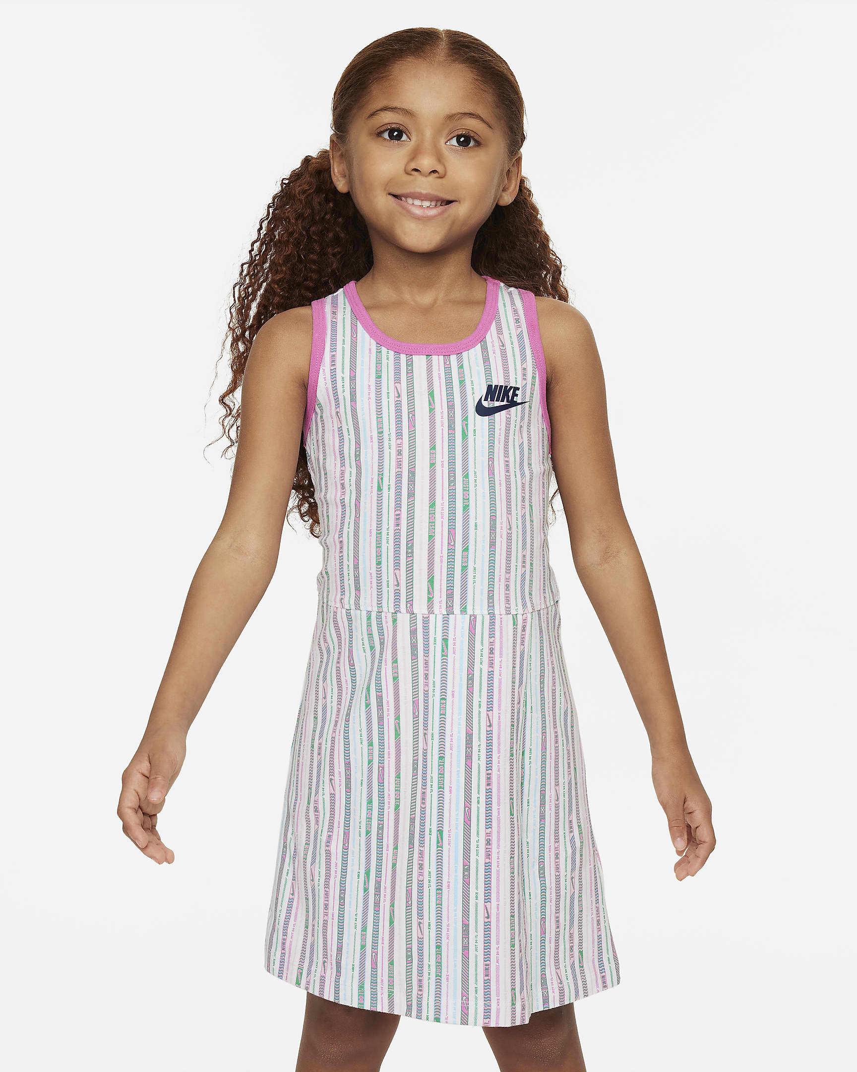 Nike Happy Camper Little Kids' Printed Dress - White