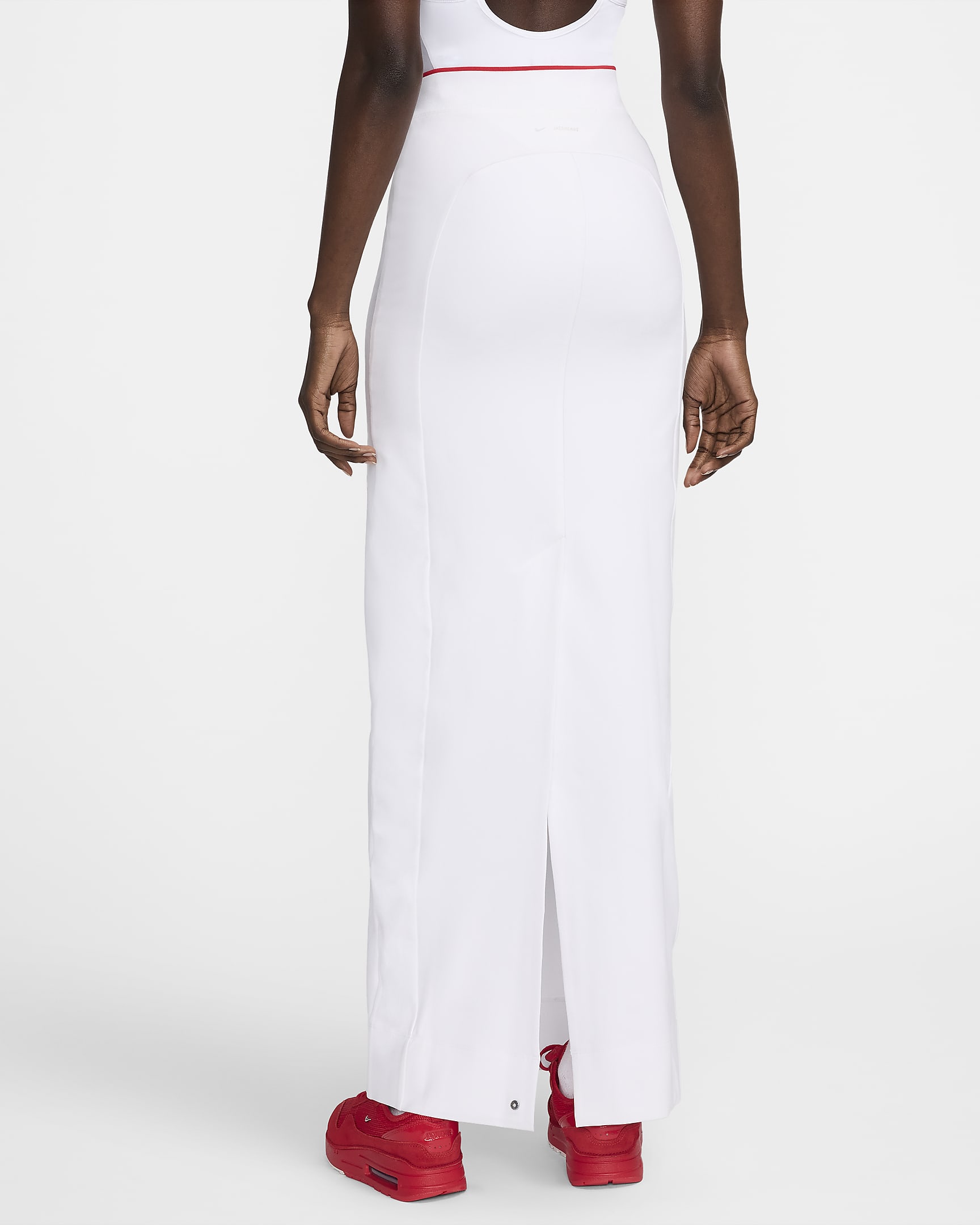 Falda para mujer Nike x Jacquemus - Blanco/Rojo universitario