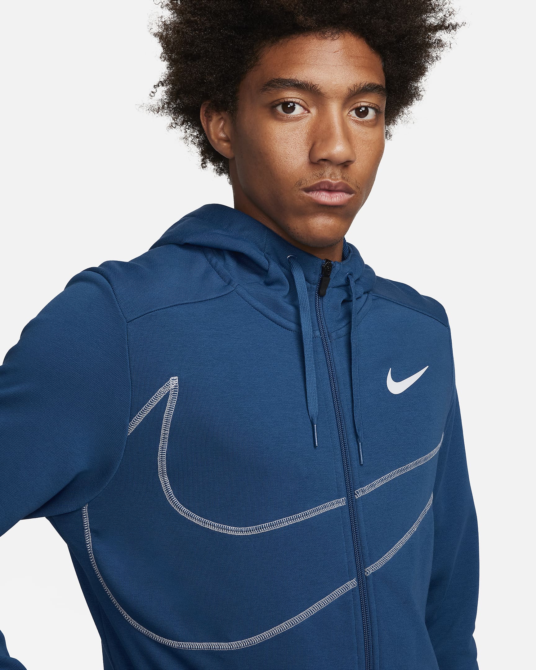 Nike Dri-FIT Men's Fleece Full-Zip Fitness Hoodie. Nike SE