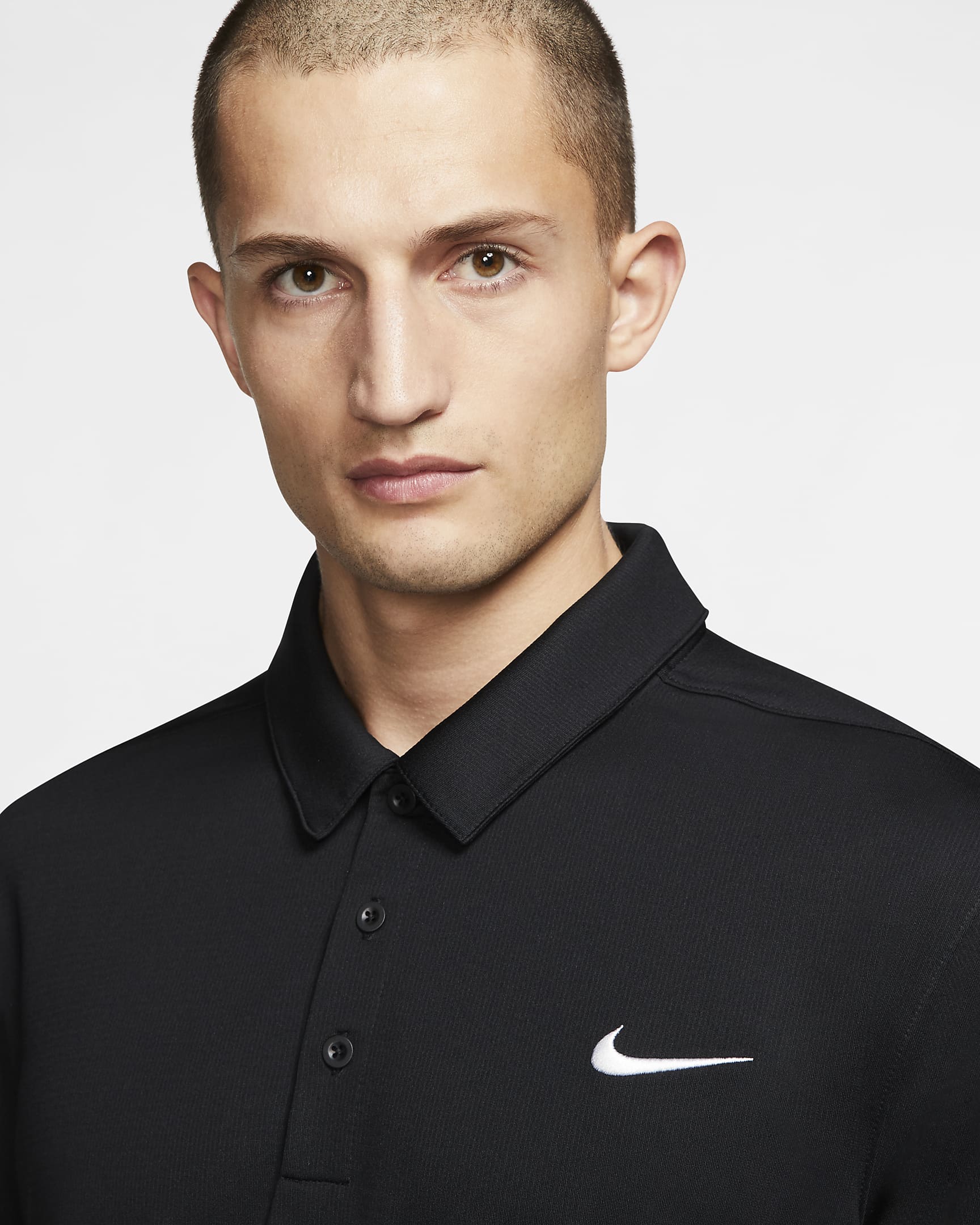 Polo de fútbol para hombre Nike - Negro/Negro/Blanco