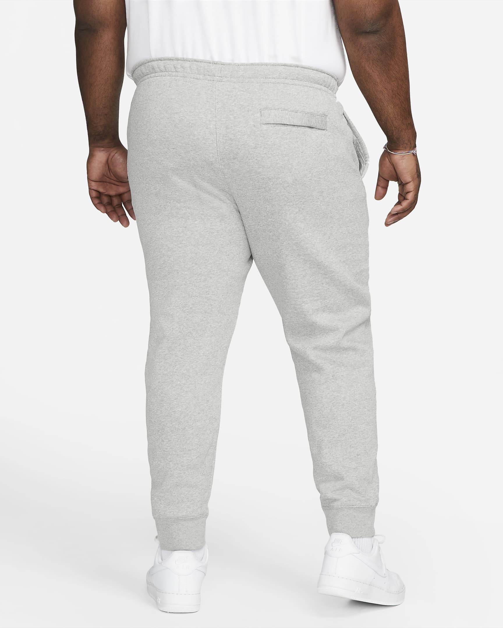 Nike Sportswear Club Fleece Joggers - Dark Grey Heather/Matte Silver/White