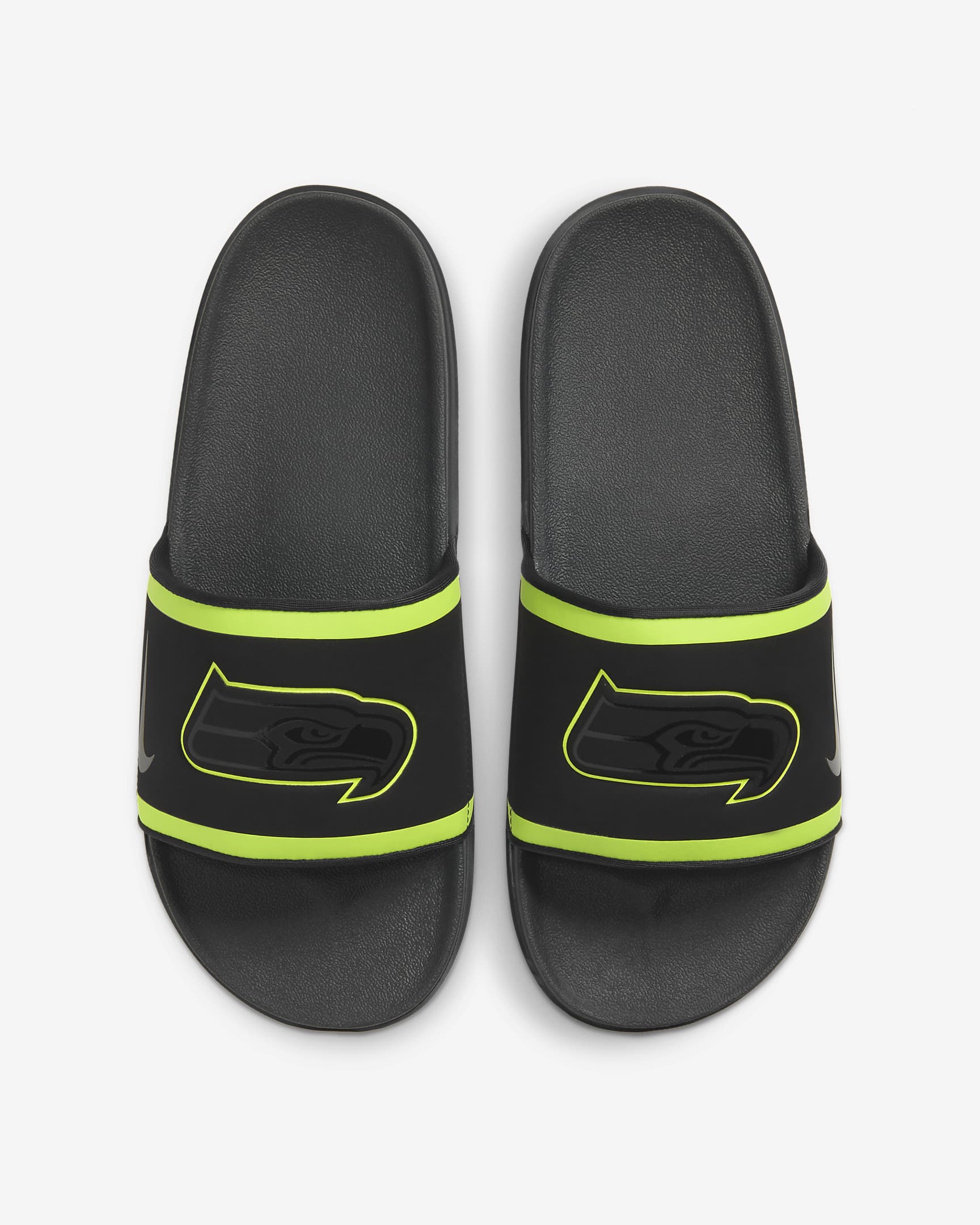 Nike Offcourt (NFL Seattle Seahawks) Slide - Black/Action Green/College Navy/Anthracite