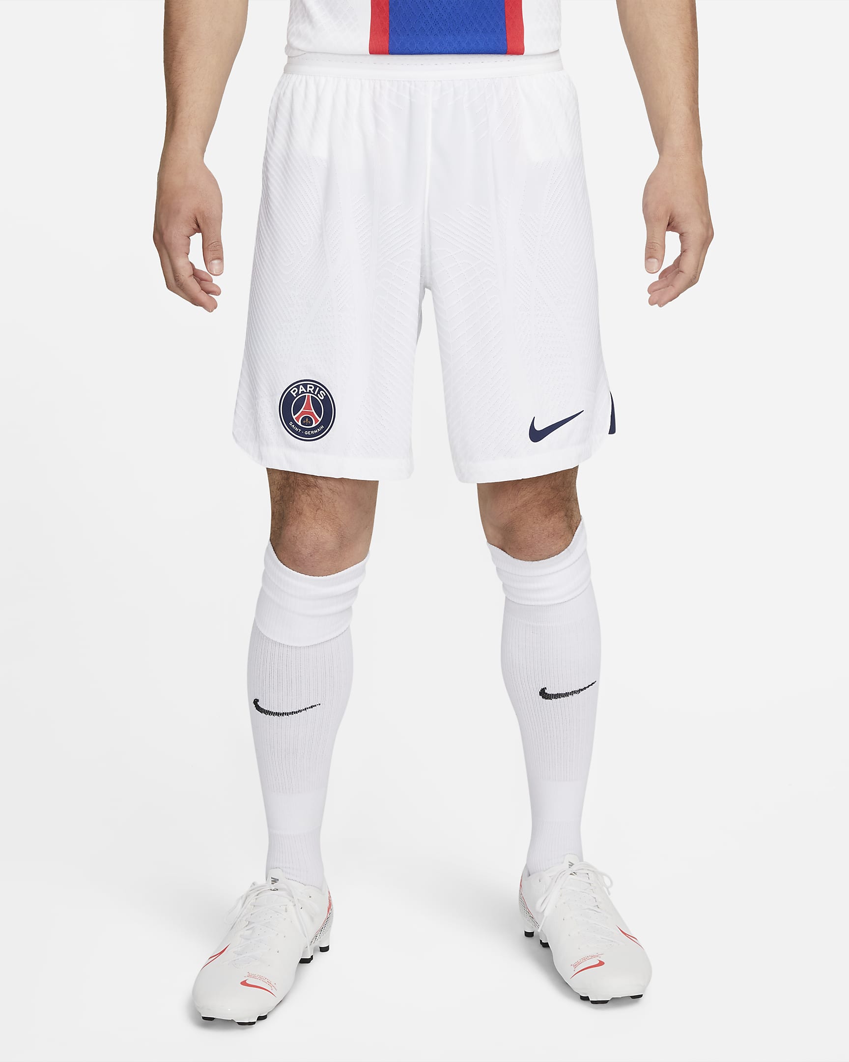 Shorts de fútbol Nike Dri-FIT ADV del Paris Saint-Germain local/visitante 2023/24 Match para hombre - Blanco/Azul marino medianoche/Azul marino medianoche