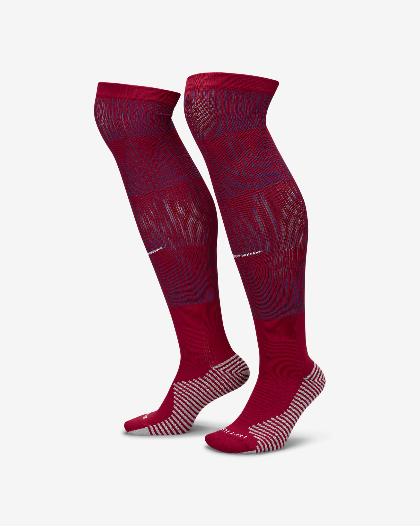 F.C. Barcelona Strike Home Knee-high Football Socks - Noble Red/Deep Royal Blue/White