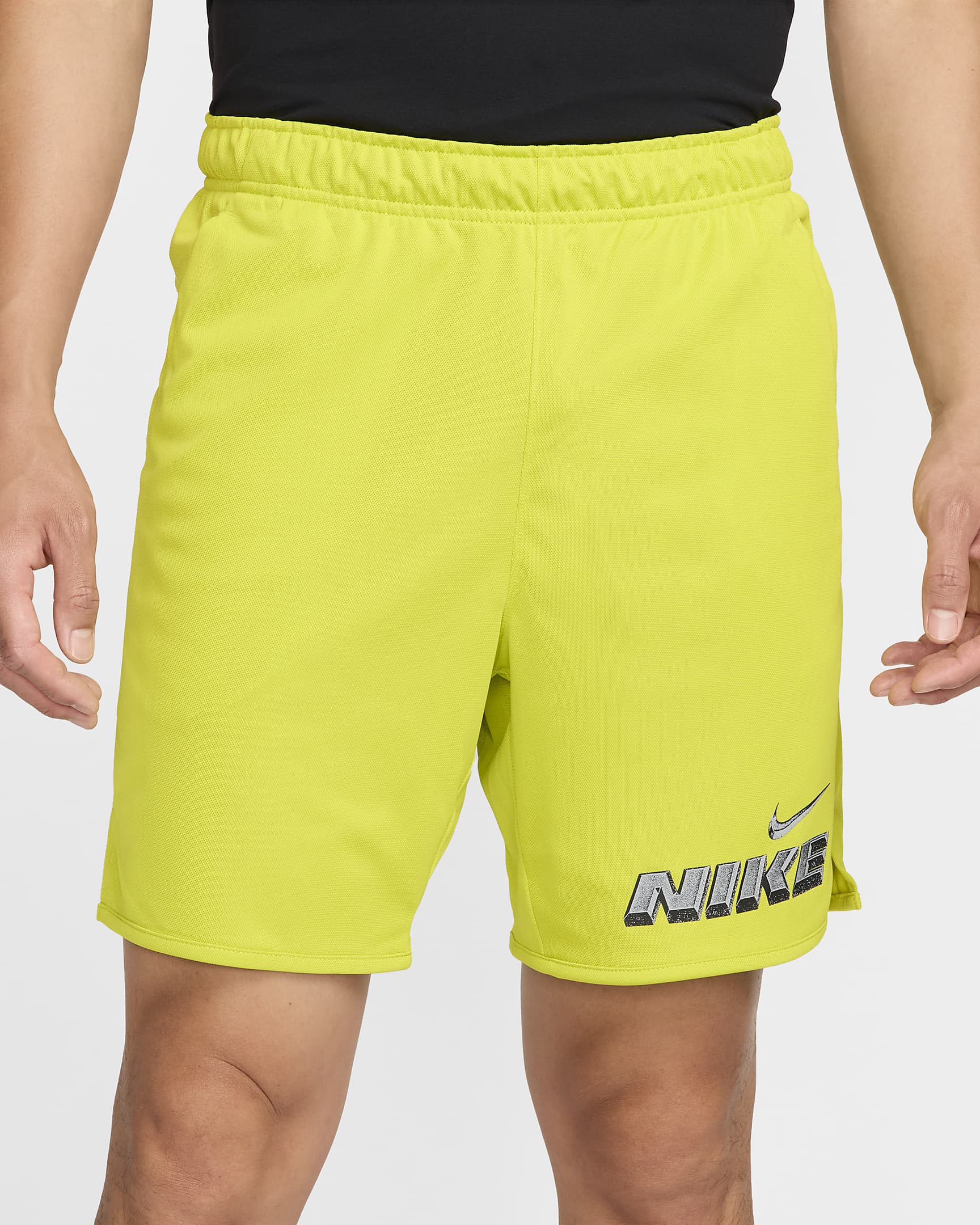 Nike Totality Men's 18cm (approx.) Dri-FIT Unlined Versatile Shorts - Bright Cactus/Black