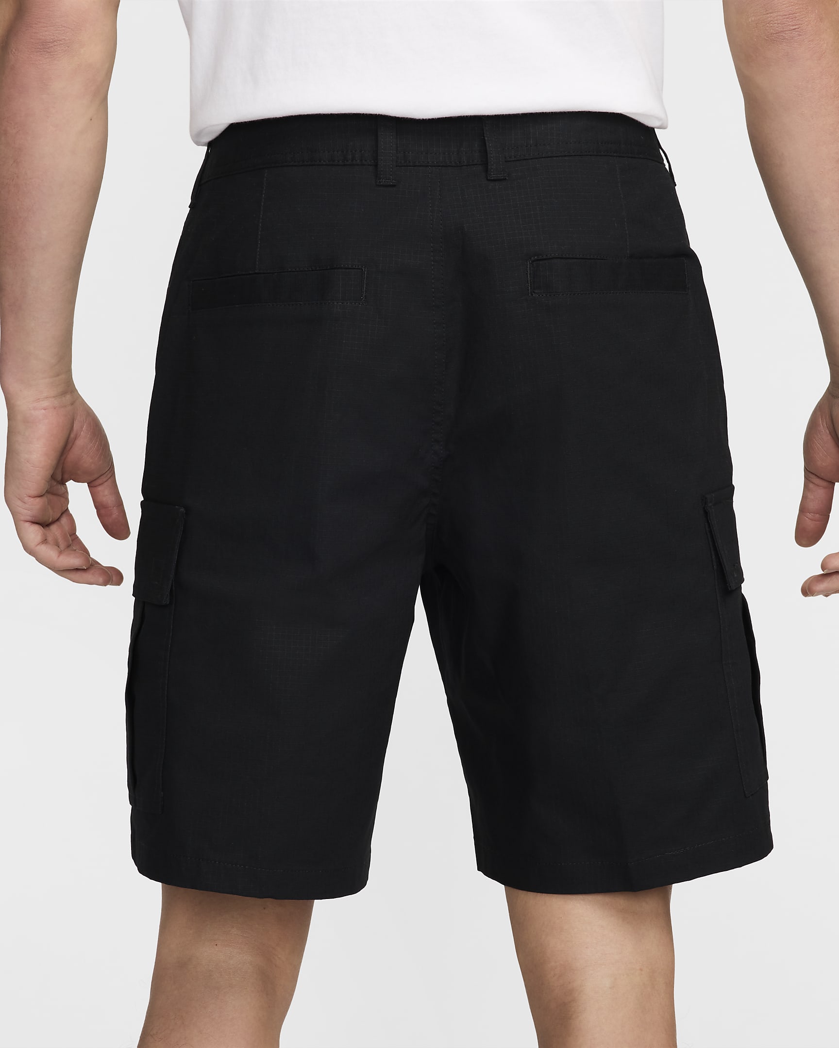 Nike Men's Woven Cargo Shorts - Black/Red Stardust/White