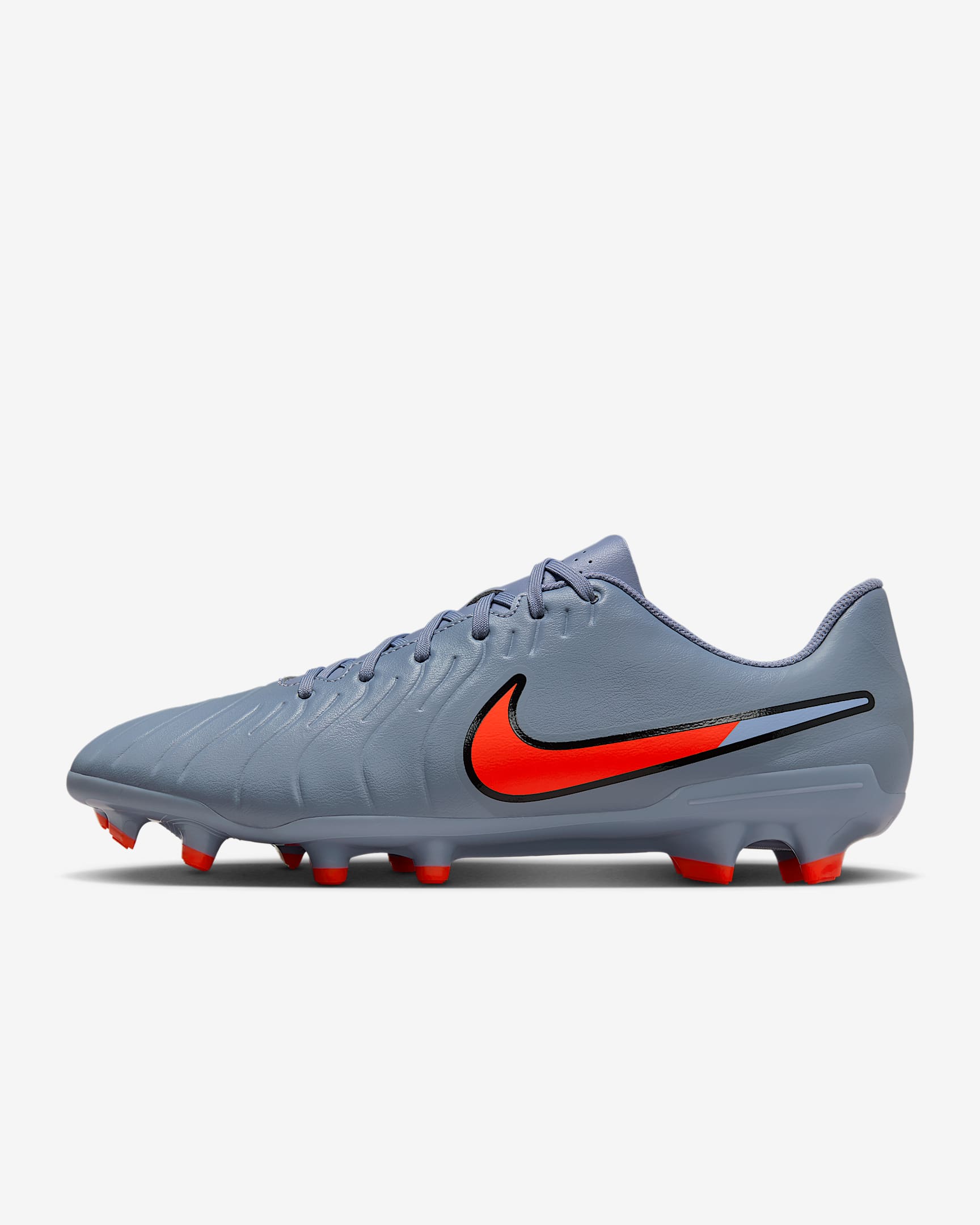 Tacos de fútbol de corte low para terrenos múltiples Nike Tiempo Legend 10 Club - Azul eclipse/Negro