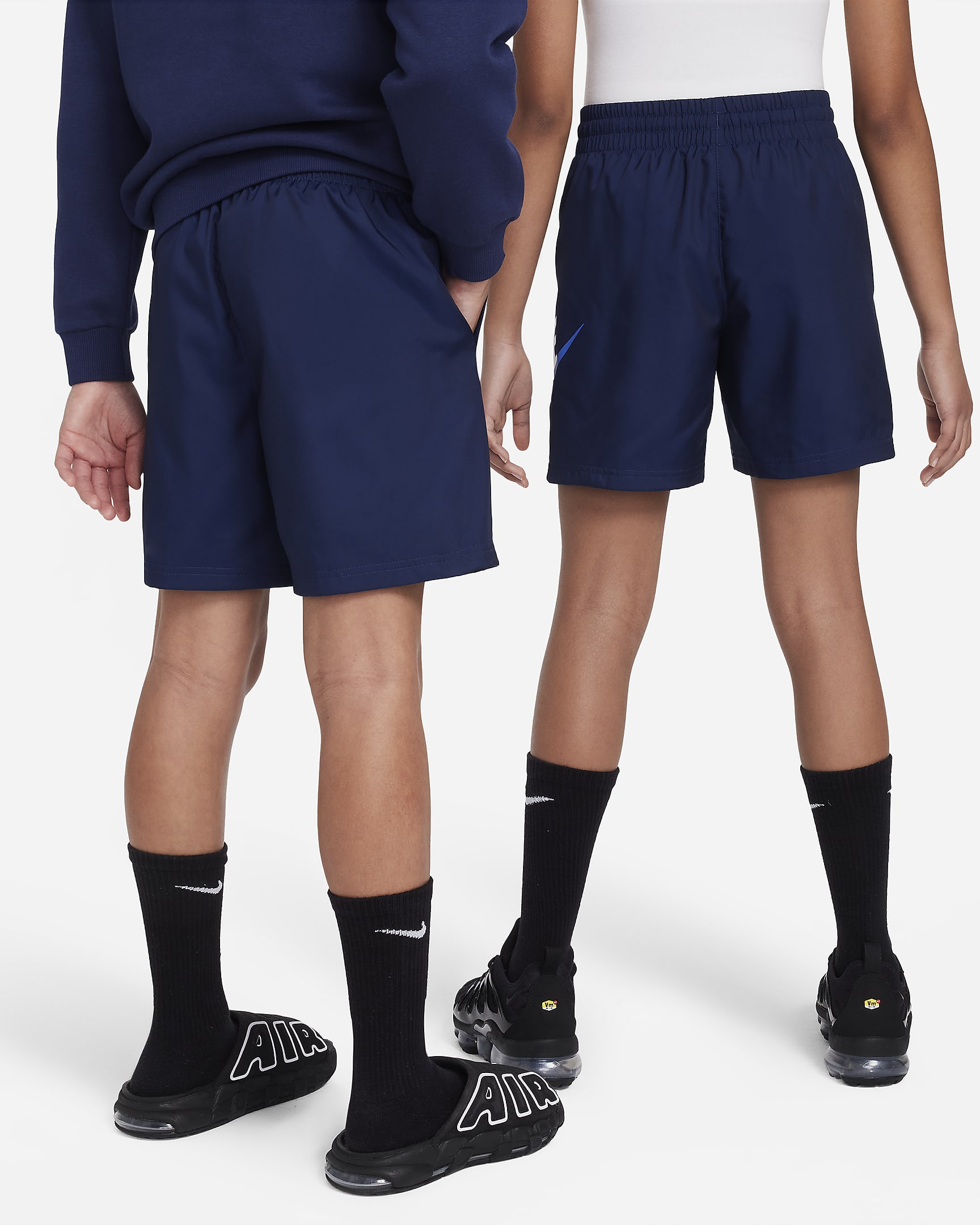 Nike Sportswear Big Kids' Woven Shorts - Midnight Navy