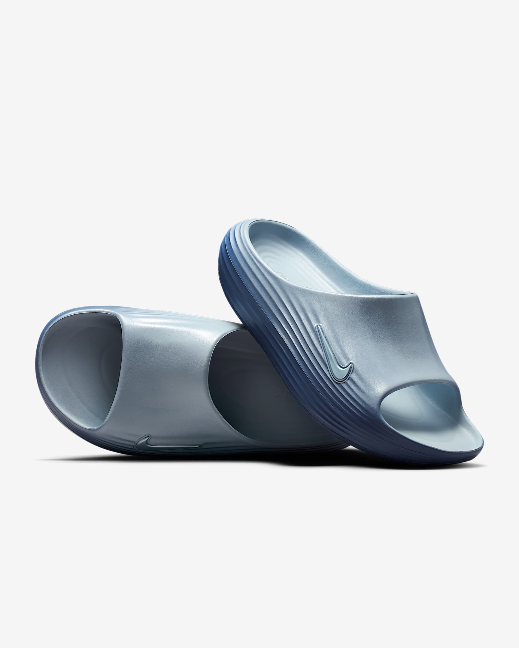 Nike ReactX Rejuven8 Women's Slides - Light Armoury Blue/Sanded Purple/Light Armoury Blue