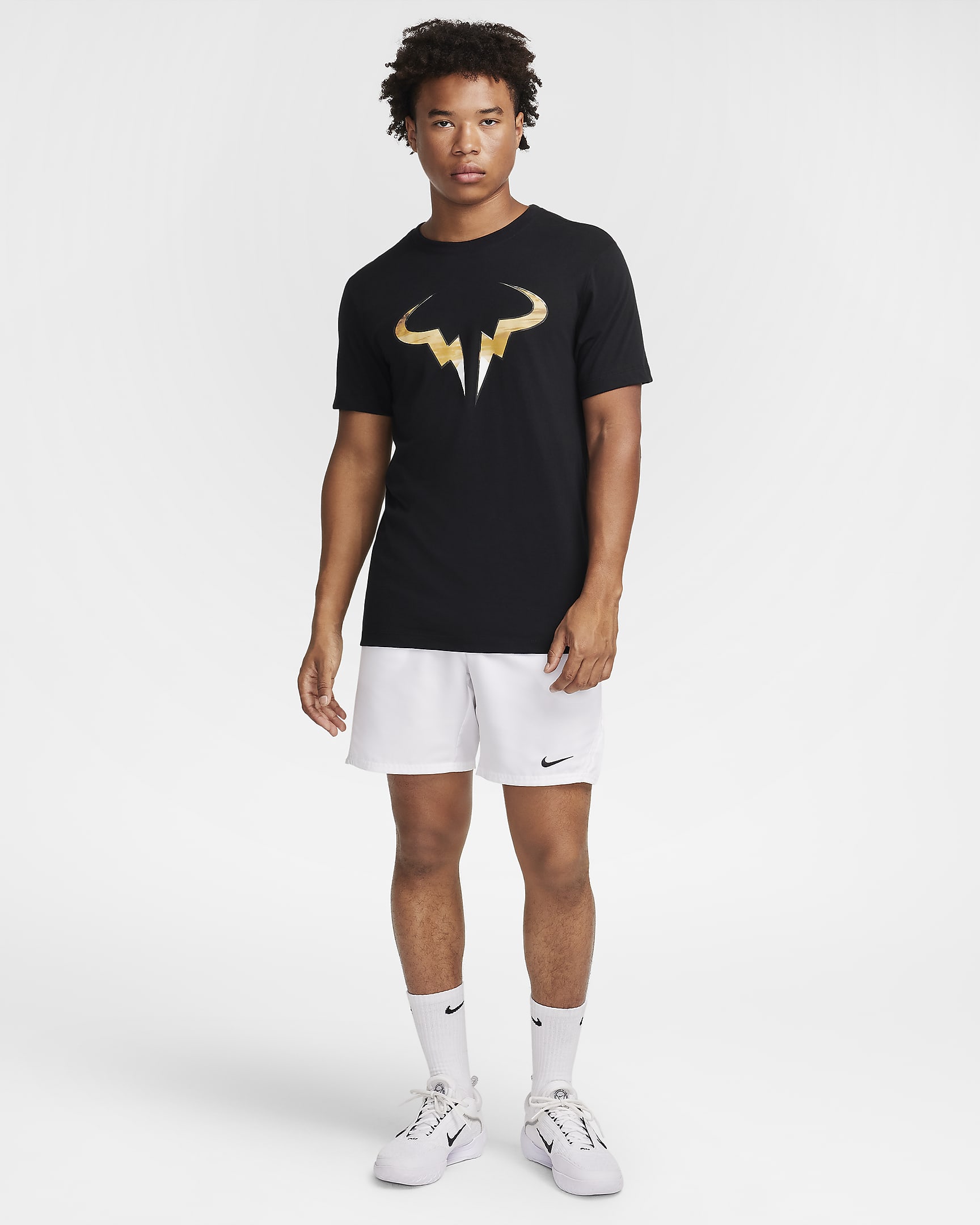 Męski T-shirt do tenisa NikeCourt Dri-FIT Rafa - Czerń