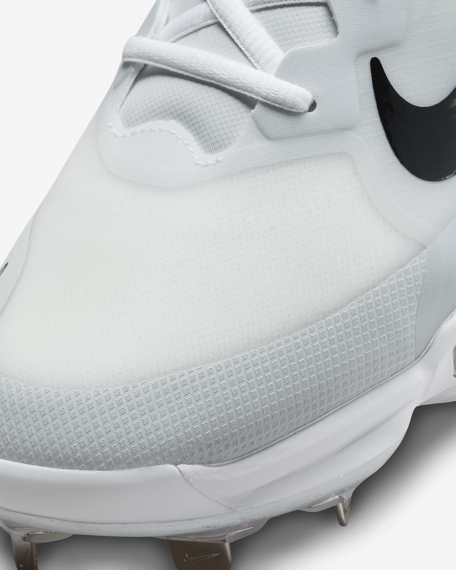 Nike Force Zoom Trout 9 Pro Baseball Cleats - White/Pure Platinum/Bright Crimson/Black