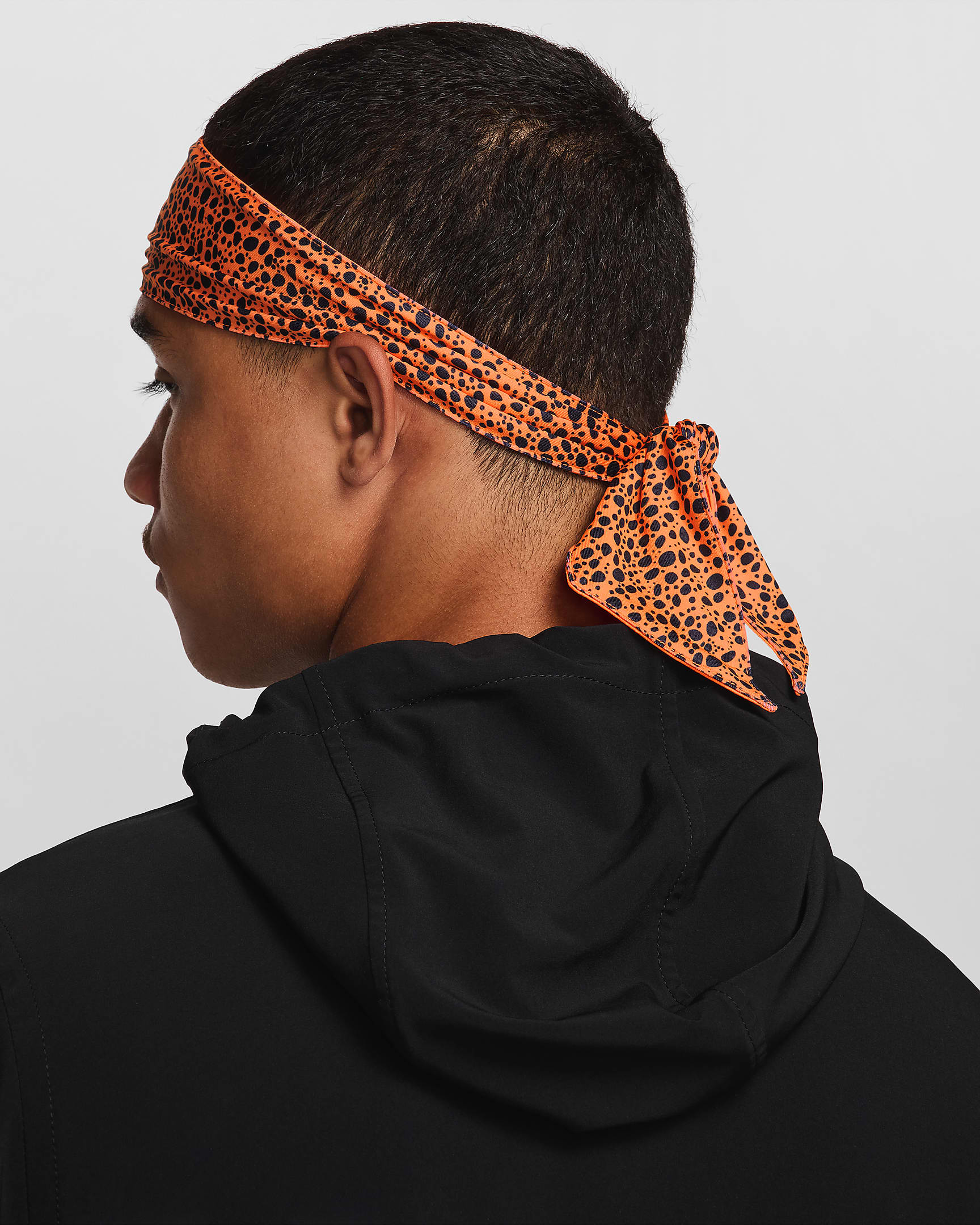 Cinta reversible para el pelo Nike Dri-FIT - Naranja total/Obsidiana oscuro