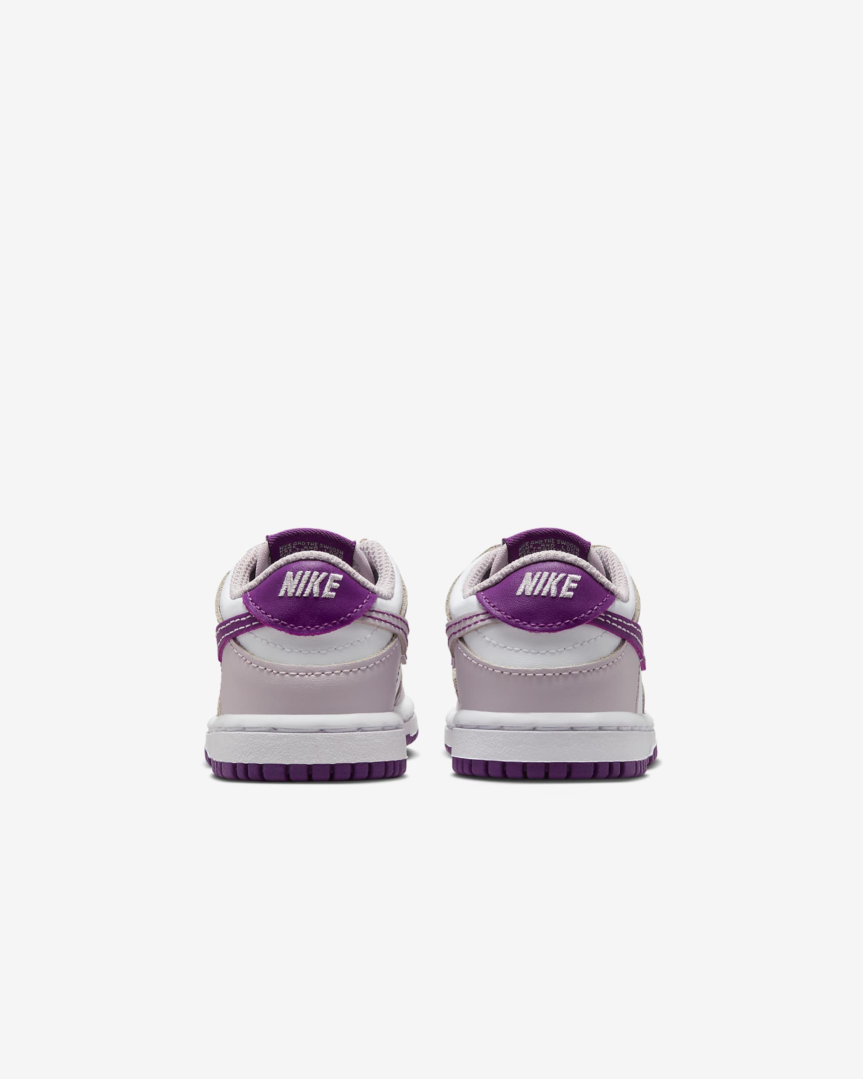 Nike Dunk Low Baby/Toddler Shoes - White/Platinum Violet/Viotech