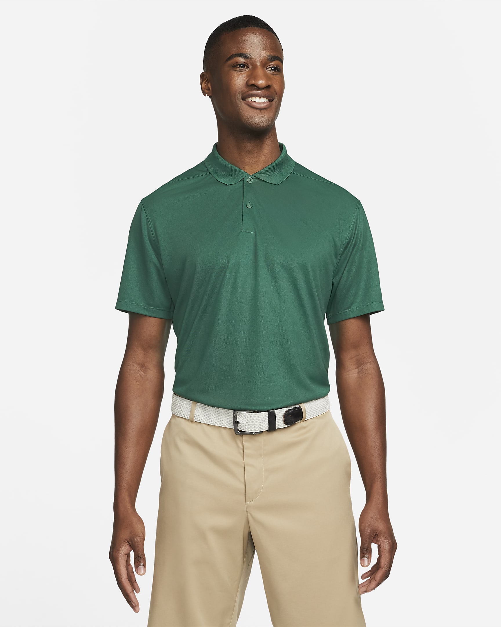 Nike Dri-FIT Victory Men's Golf Polo - Gorge Green/White