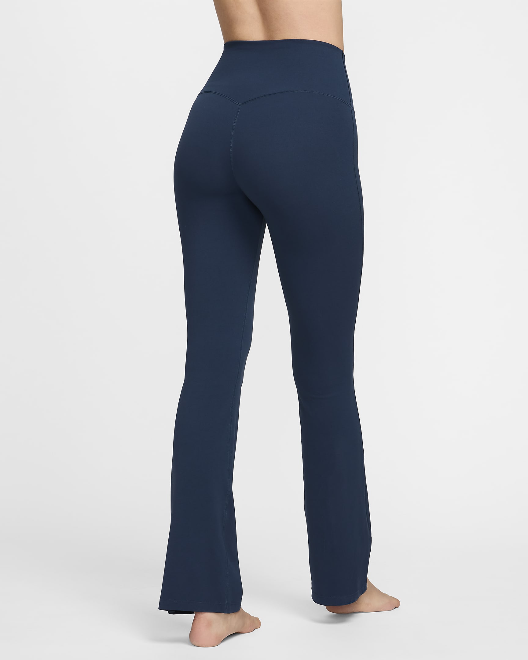 Nike Zenvy Women's High-Waisted Flared Leggings - Armoury Navy/Black