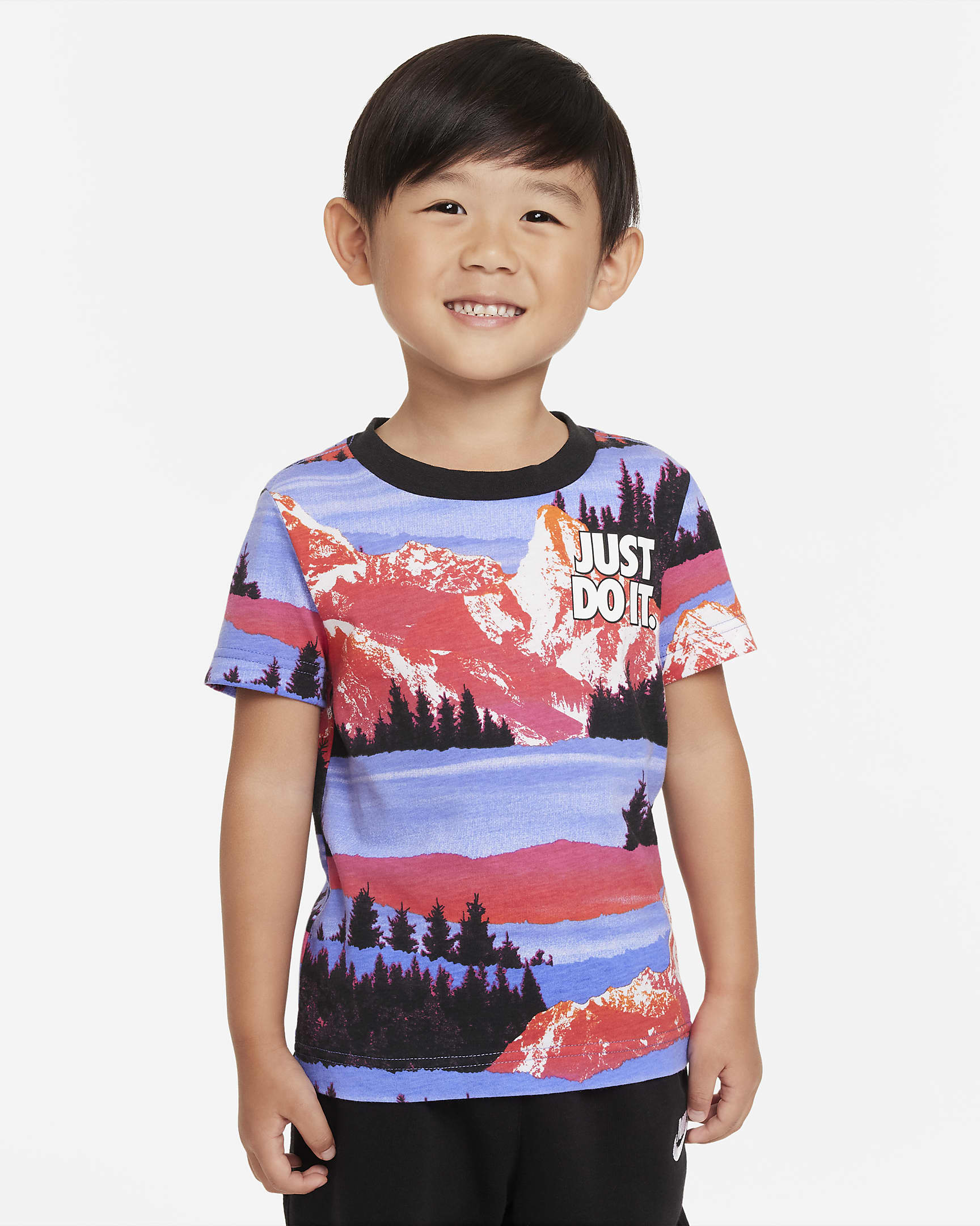 Nike Snowscape Printed Tee Toddler T-Shirt - Light Ultramarine