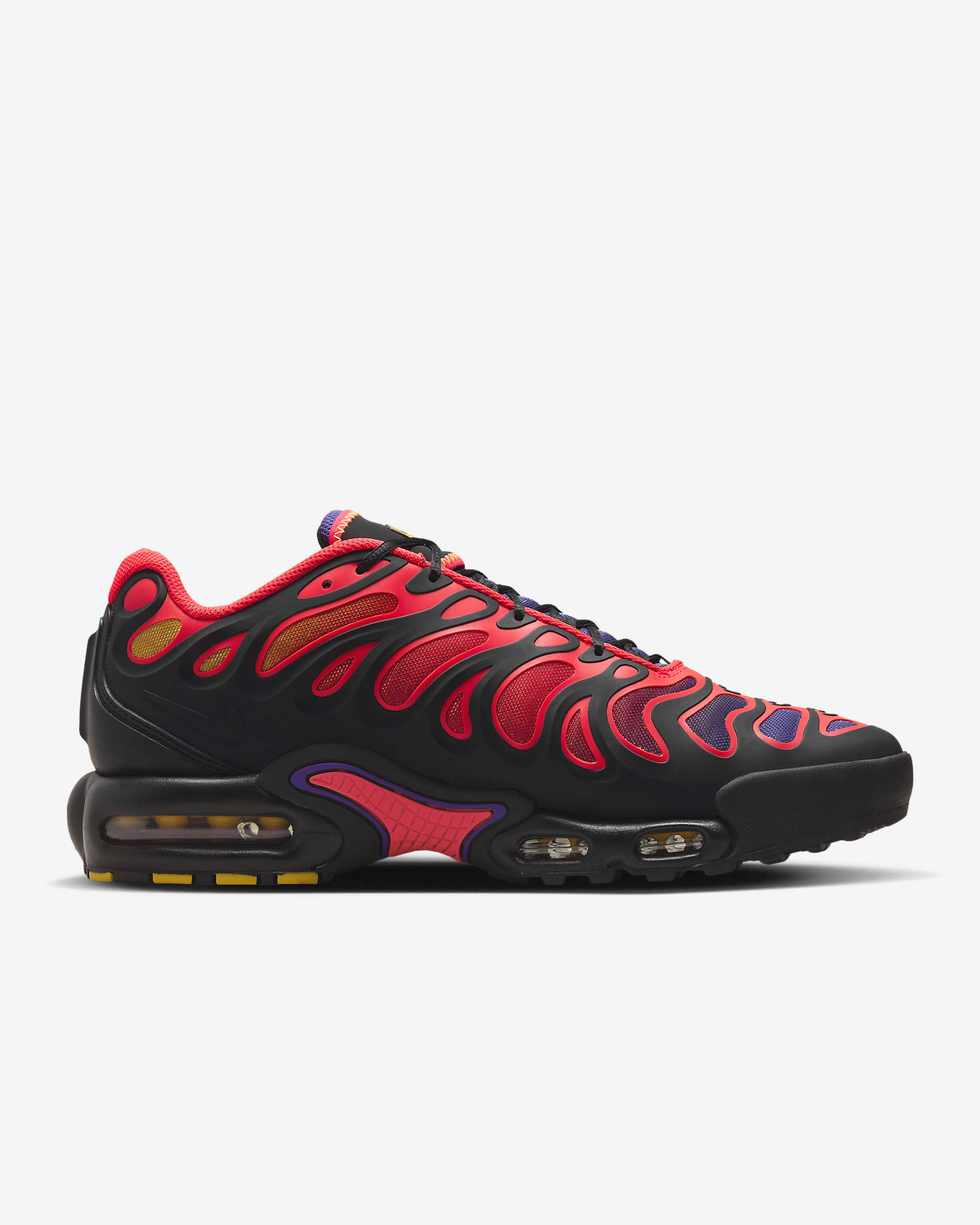 Chaussure Nike Air Max Plus Drift pour homme - Noir/Field Purple/Laser Orange/Bright Crimson